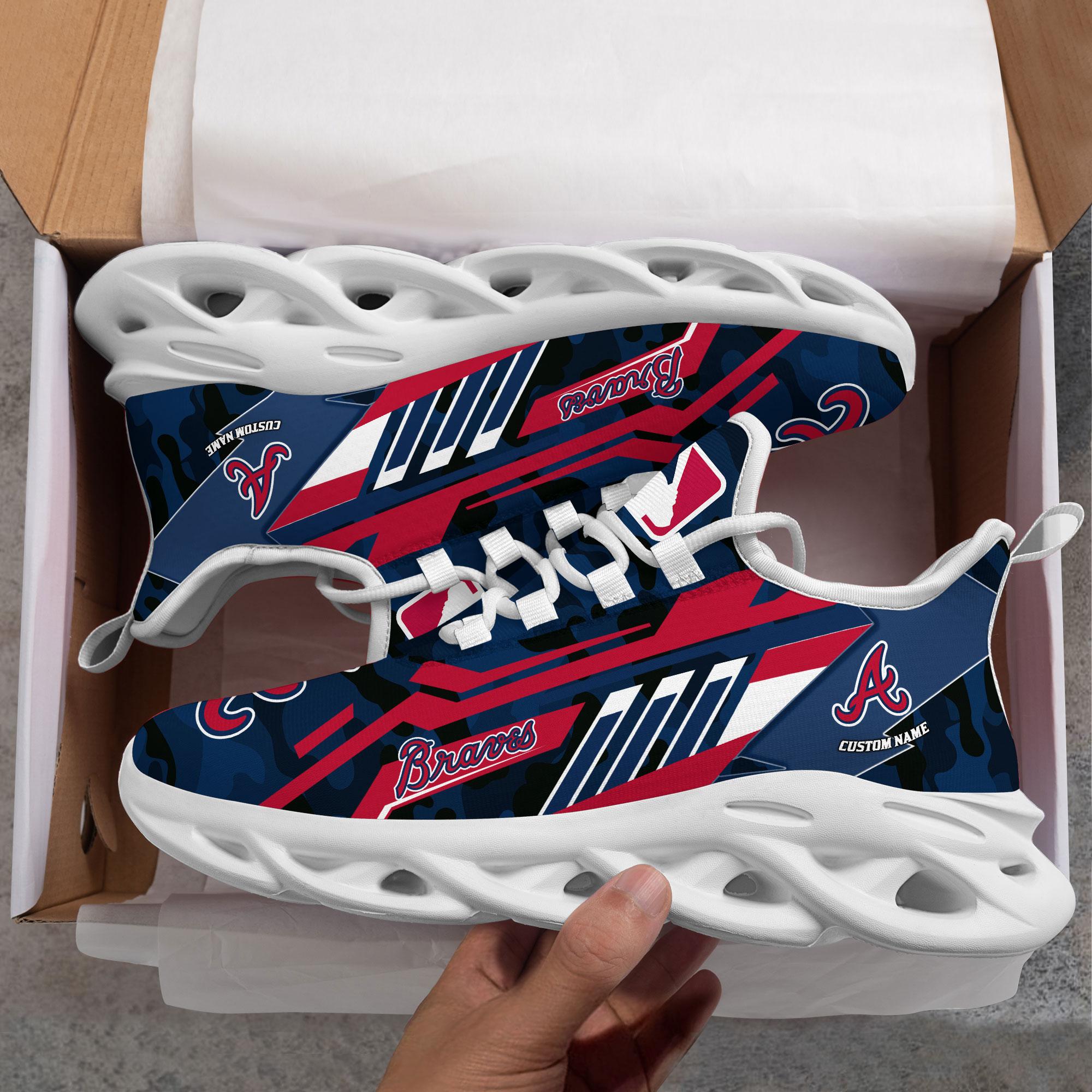 Personalized Atlanta Braves Max Soul Shoes Sneakers for Men And Women – MLB Baseball Fan Shoes, Team Sneakers - Image 5