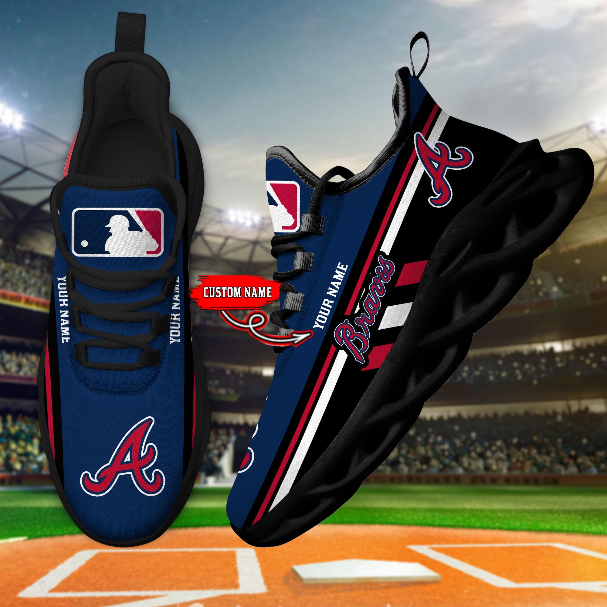 Personalized Atlanta Braves Max Soul Shoes Sneakers for Men And Women – MLB Baseball Fan Shoes, Team Sneakers - Image 4