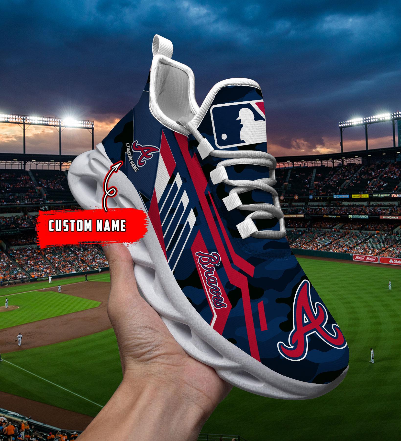 Personalized Atlanta Braves Max Soul Shoes Sneakers for Men And Women – MLB Baseball Fan Shoes, Team Sneakers