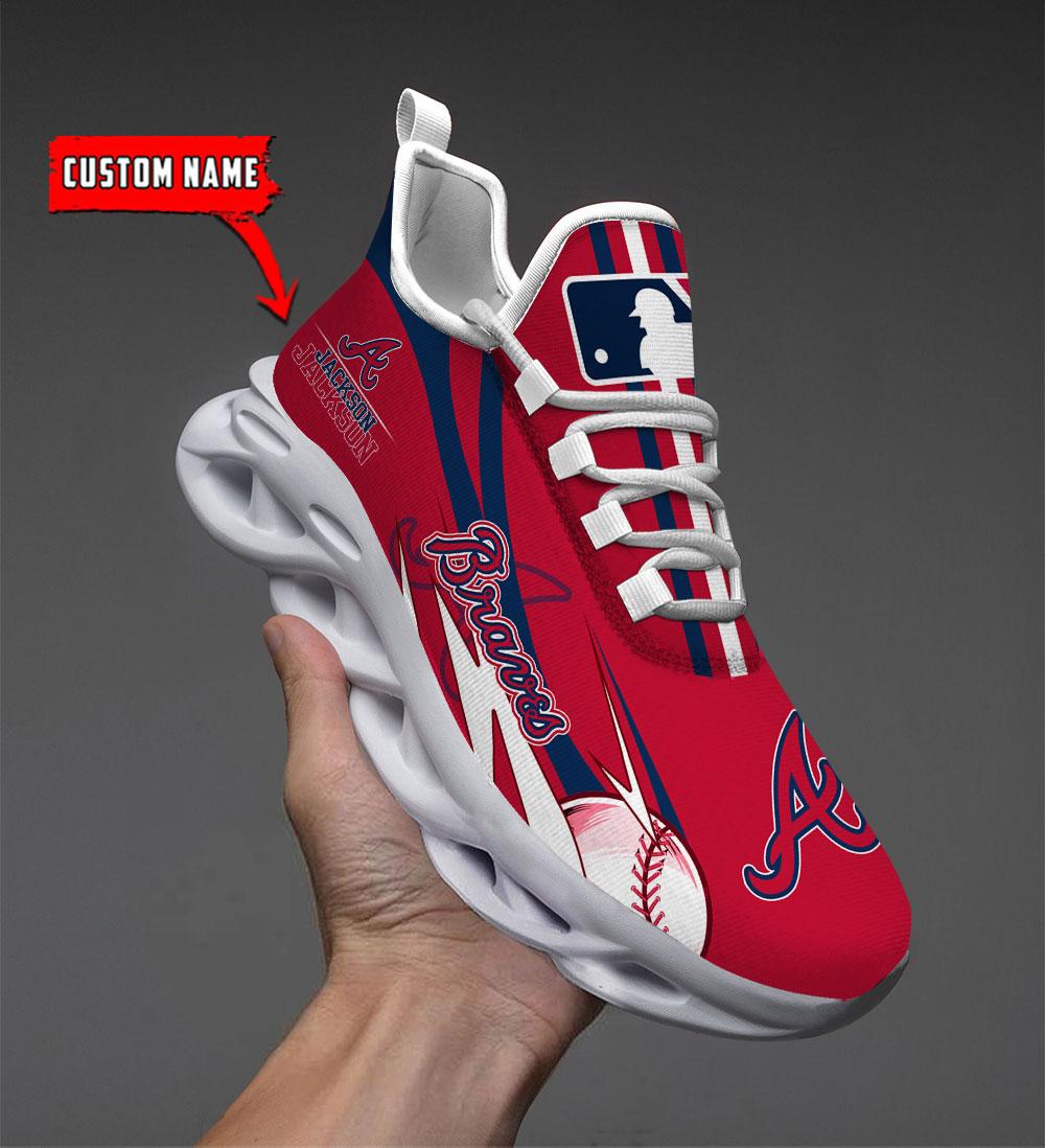 Personalized Atlanta Braves Max Soul Shoes Sneakers for Men And Women – MLB Baseball Fan Shoes, Team Sneakers
