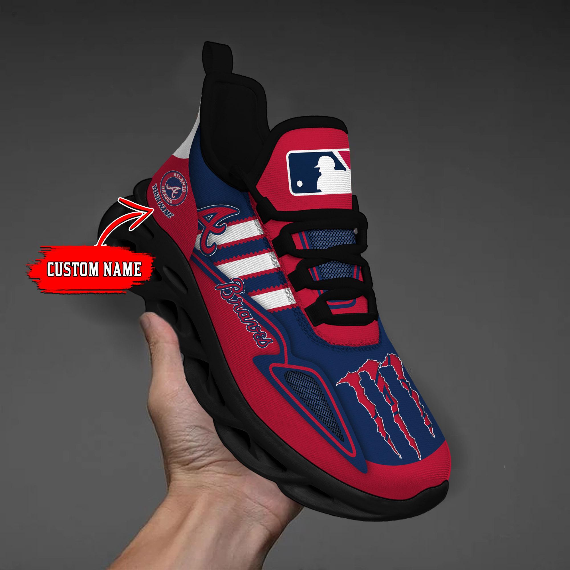 Personalized Atlanta Braves Max Soul Shoes Sneakers for Men And Women – MLB Baseball Fan Shoes, Team Sneakers - Image 7