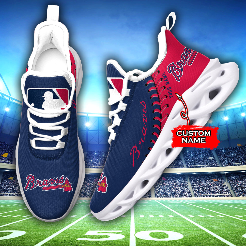 Personalized Atlanta Braves MLB Max Soul Shoes Sneakers for Men And Women – MLB Baseball Fan Shoes, Team Sneakers