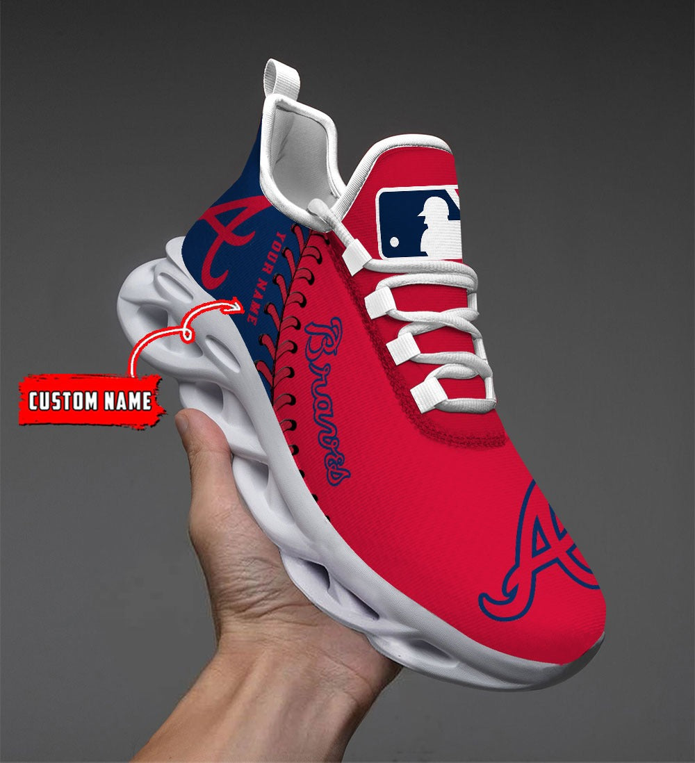 Personalized Atlanta Braves MLB Max Soul Shoes Sneakers for Men And Women – MLB Baseball Fan Shoes, Team Sneakers