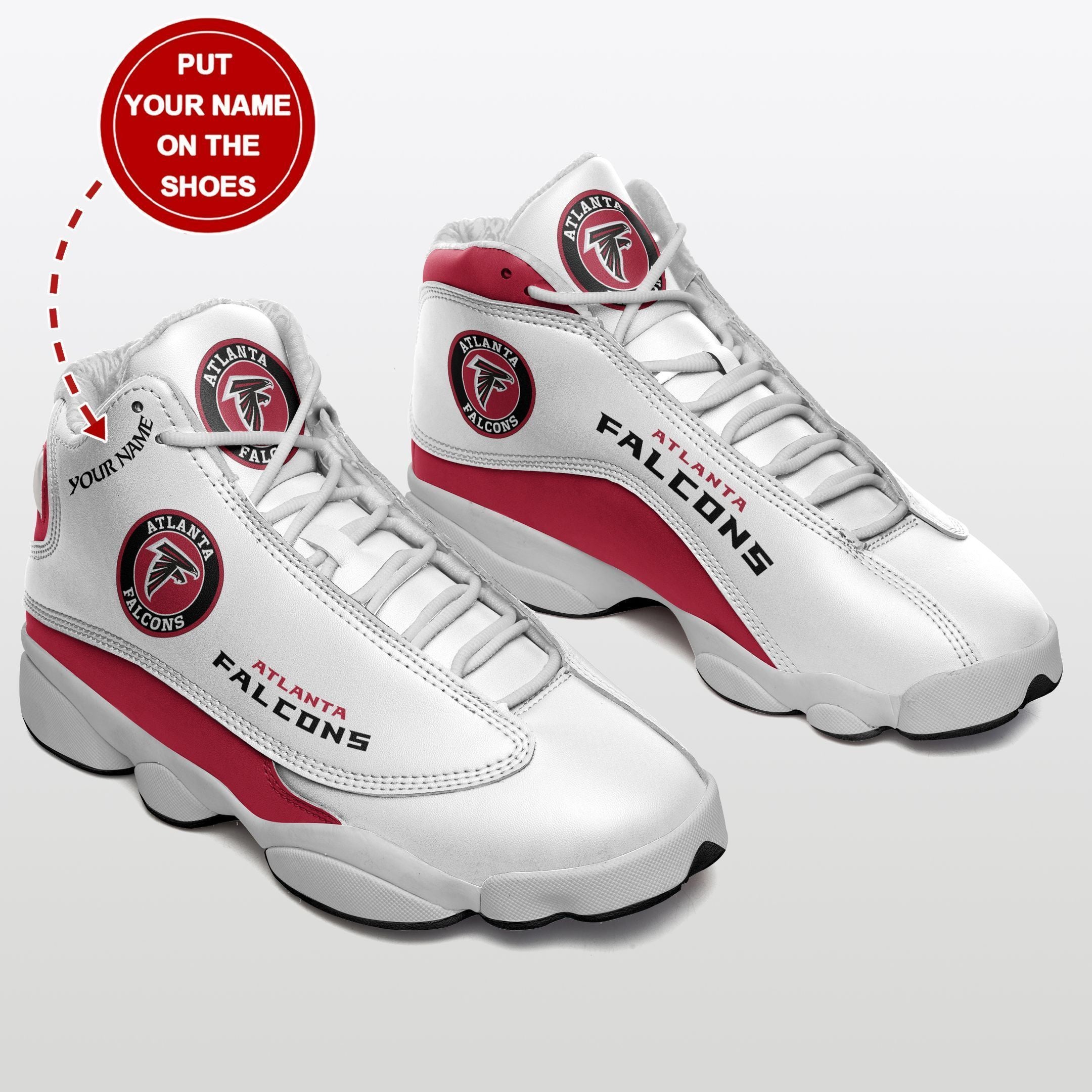 Personalized Atlanta Falcons NFL JD13 Sneakers Shoes for Men & Women | Custom Fan Gift