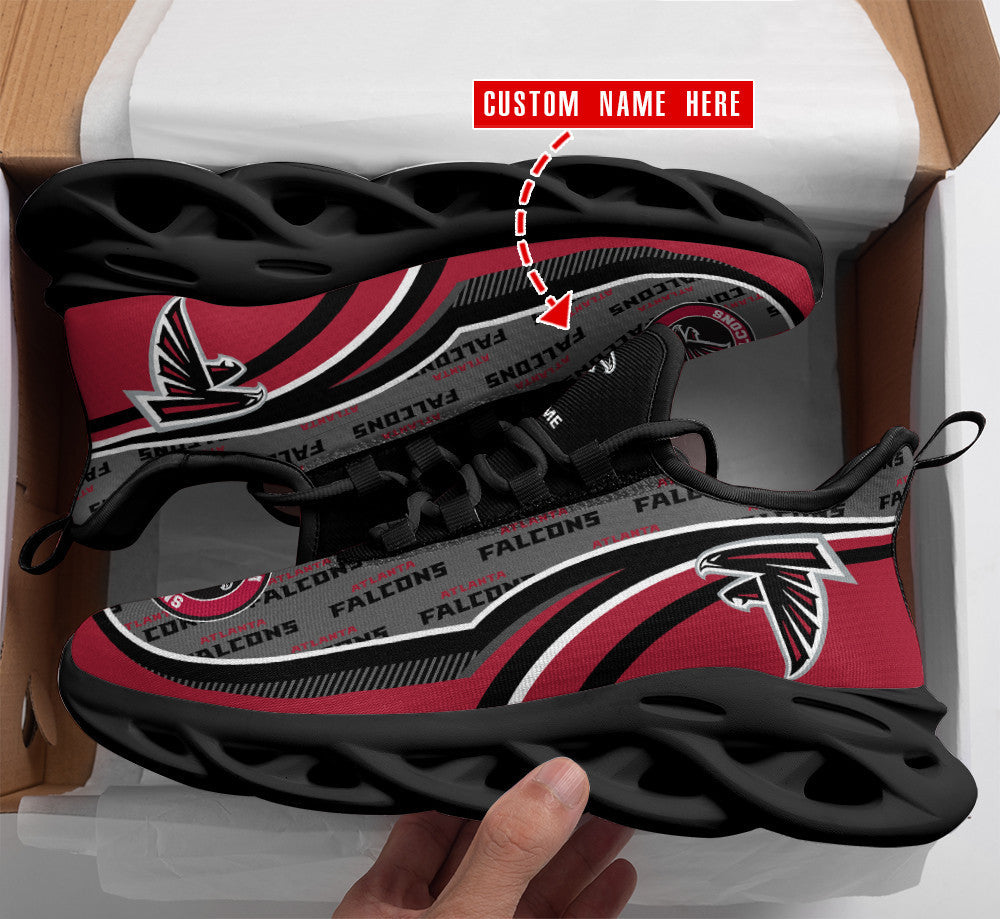 Personalized Atlanta Falcons NFL Max Soul Shoes Sneakers for Men And Women – NFL Football Fan Shoes, Team Sneakers