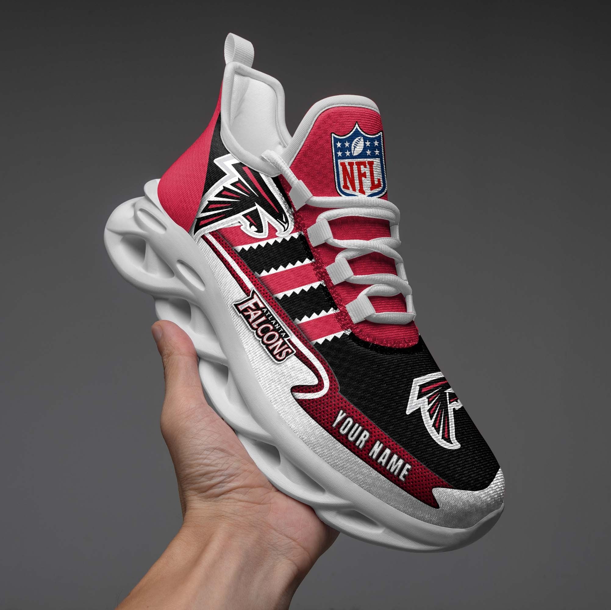 Personalized Atlanta Falcons NFL Max Soul Shoes Sneakers for Men And Women – NFL Football Fan Shoes, Team Sneakers