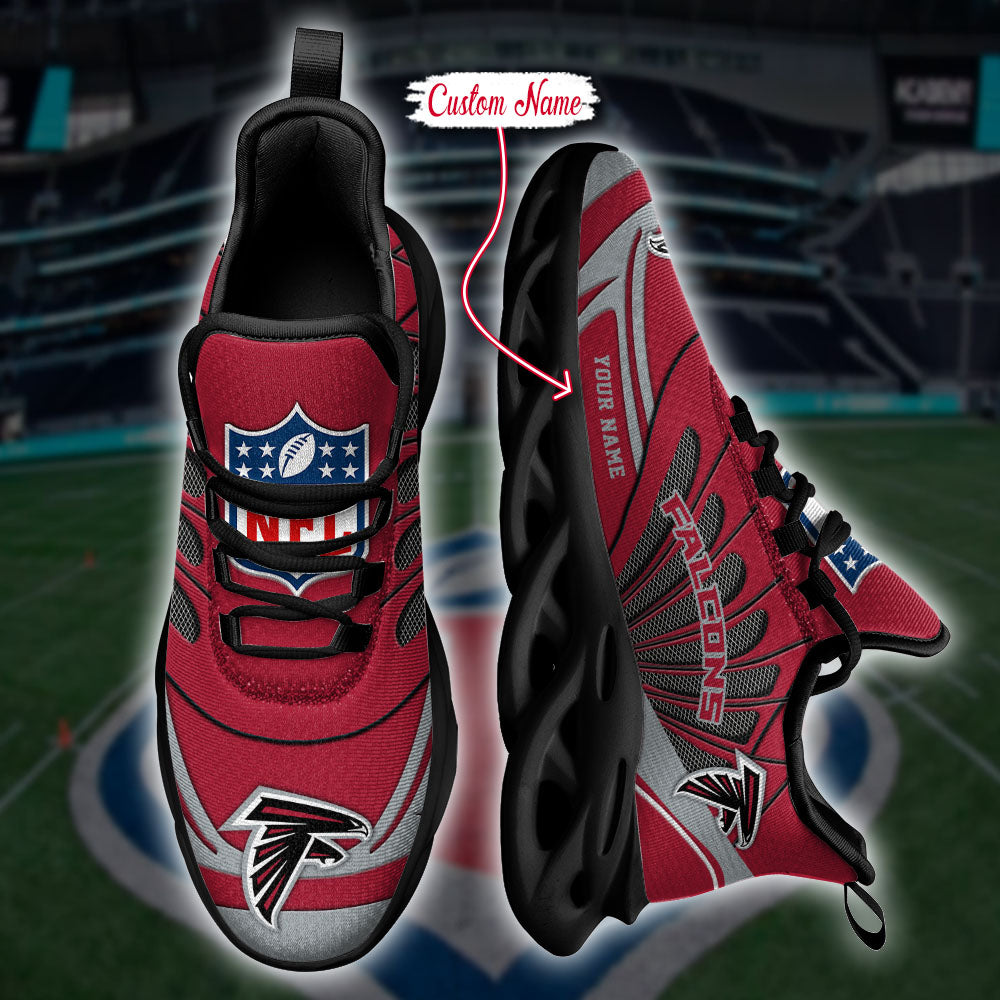 Personalized Atlanta Falcons NFL Max Soul Shoes Sneakers for Men And Women – NFL Football Fan Shoes, Team Sneakers - Image 4