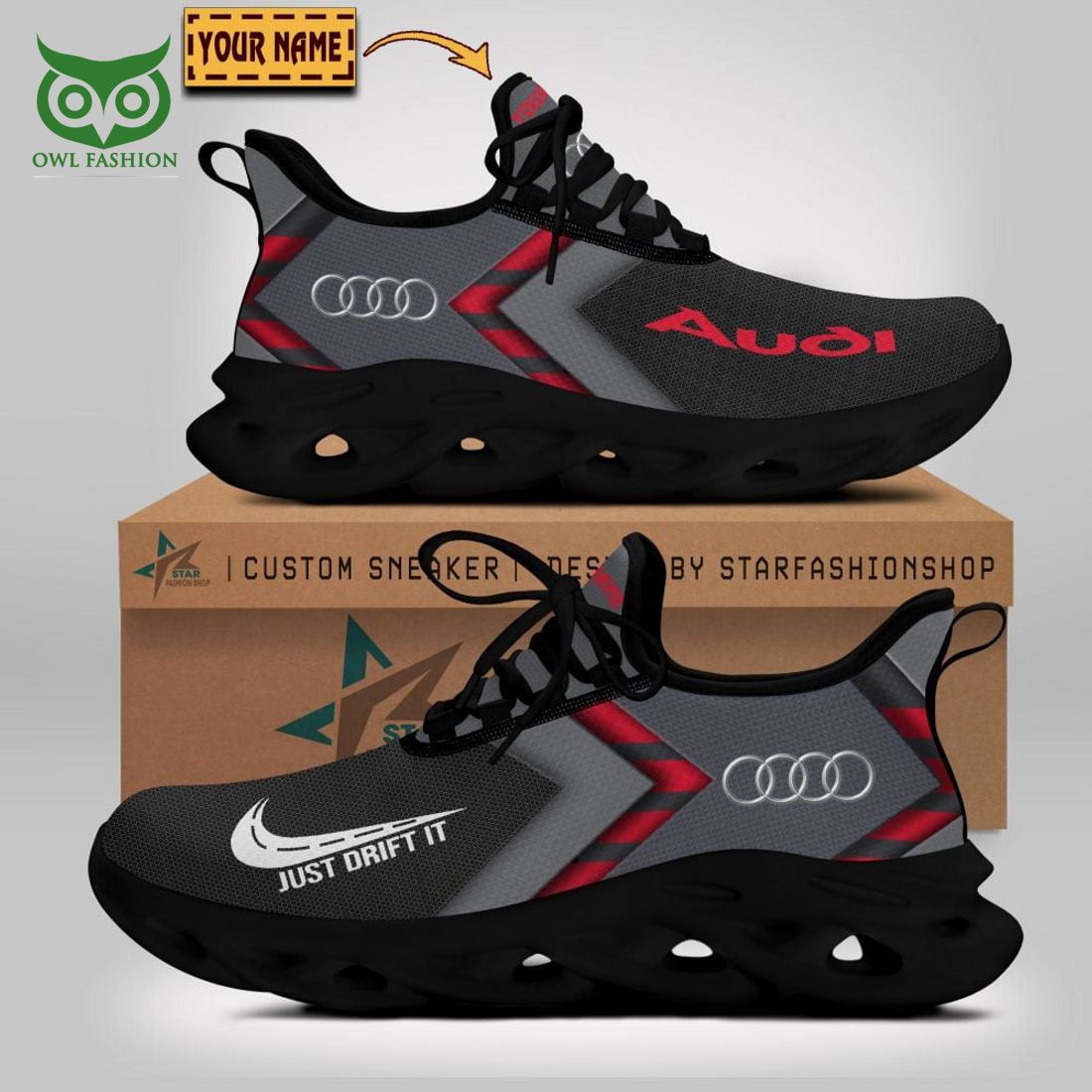 Personalized Audi Max Soul Shoes Sneakers for Men And Women – Car Shoes, Racing Sneakers