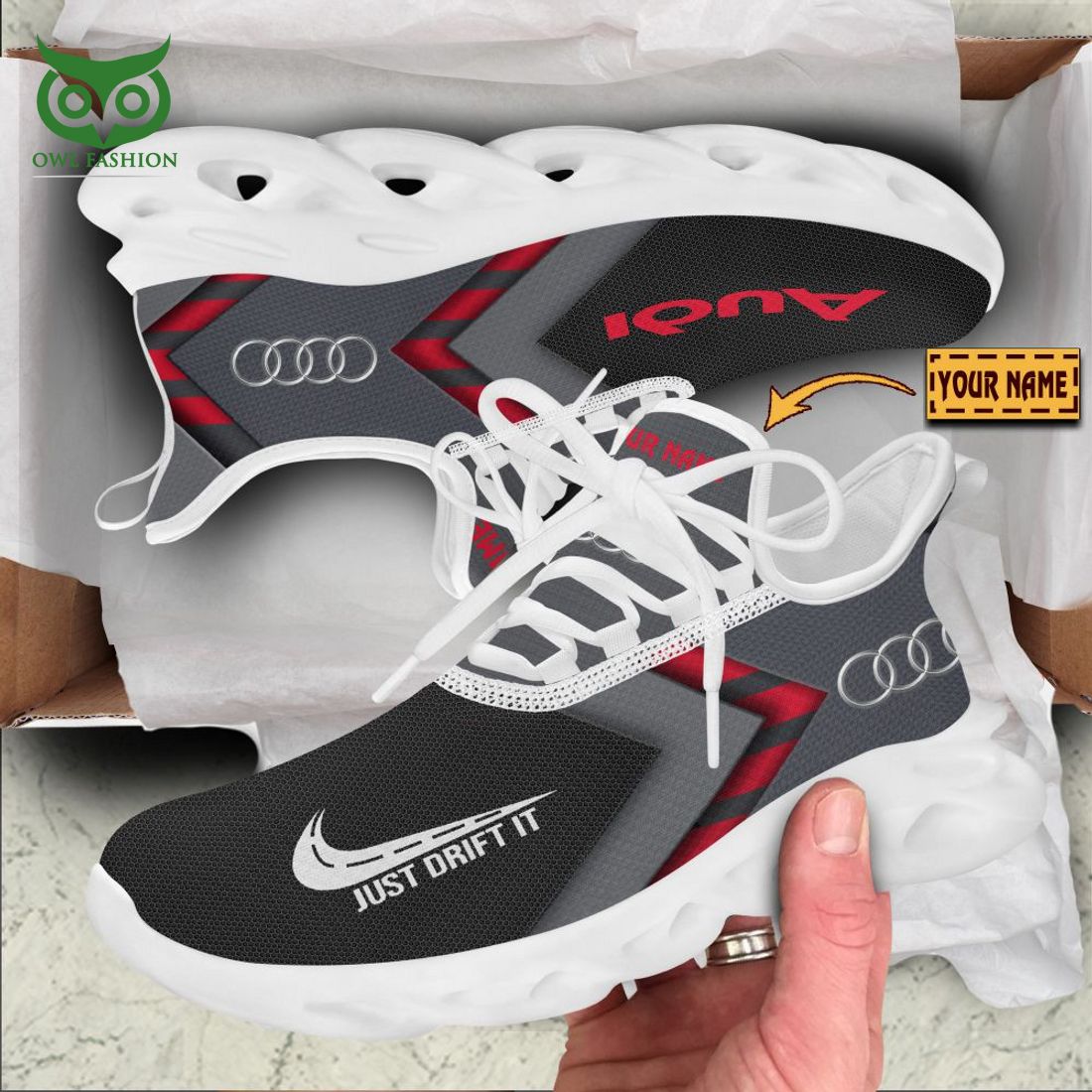 Personalized Audi Max Soul Shoes Sneakers for Men And Women – Car Shoes, Racing Sneakers - Image 4