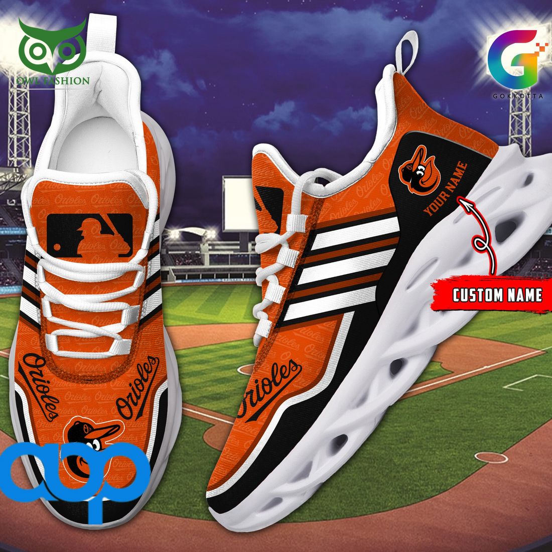 Personalized Baltimore Orioles Max Soul Shoes Sneakers for Men And Women – MLB Baseball Fan Shoes, Team Sneakers