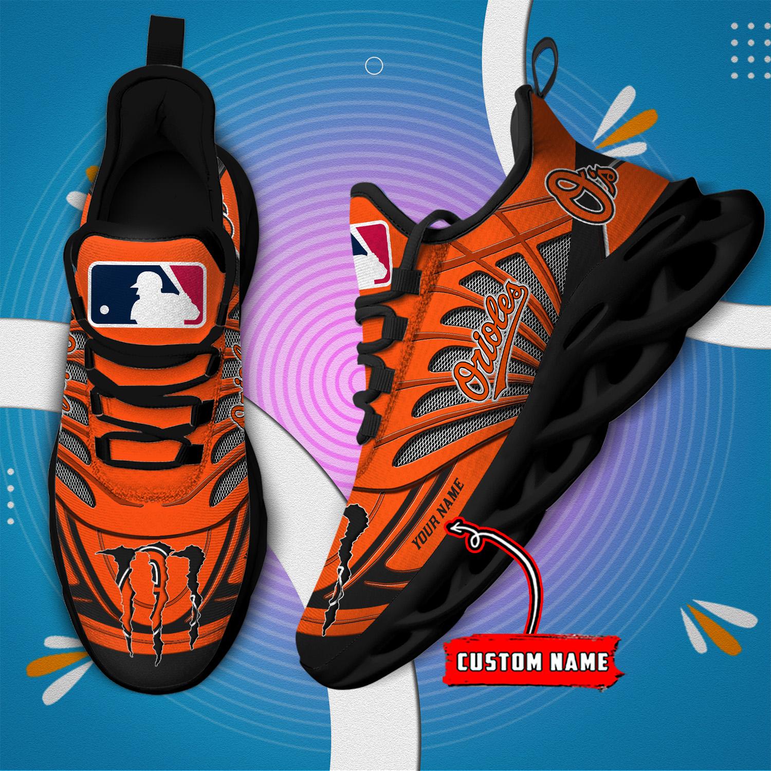 Personalized Baltimore Orioles Max Soul Shoes Sneakers for Men And Women – MLB Baseball Fan Shoes, Team Sneakers - Image 6