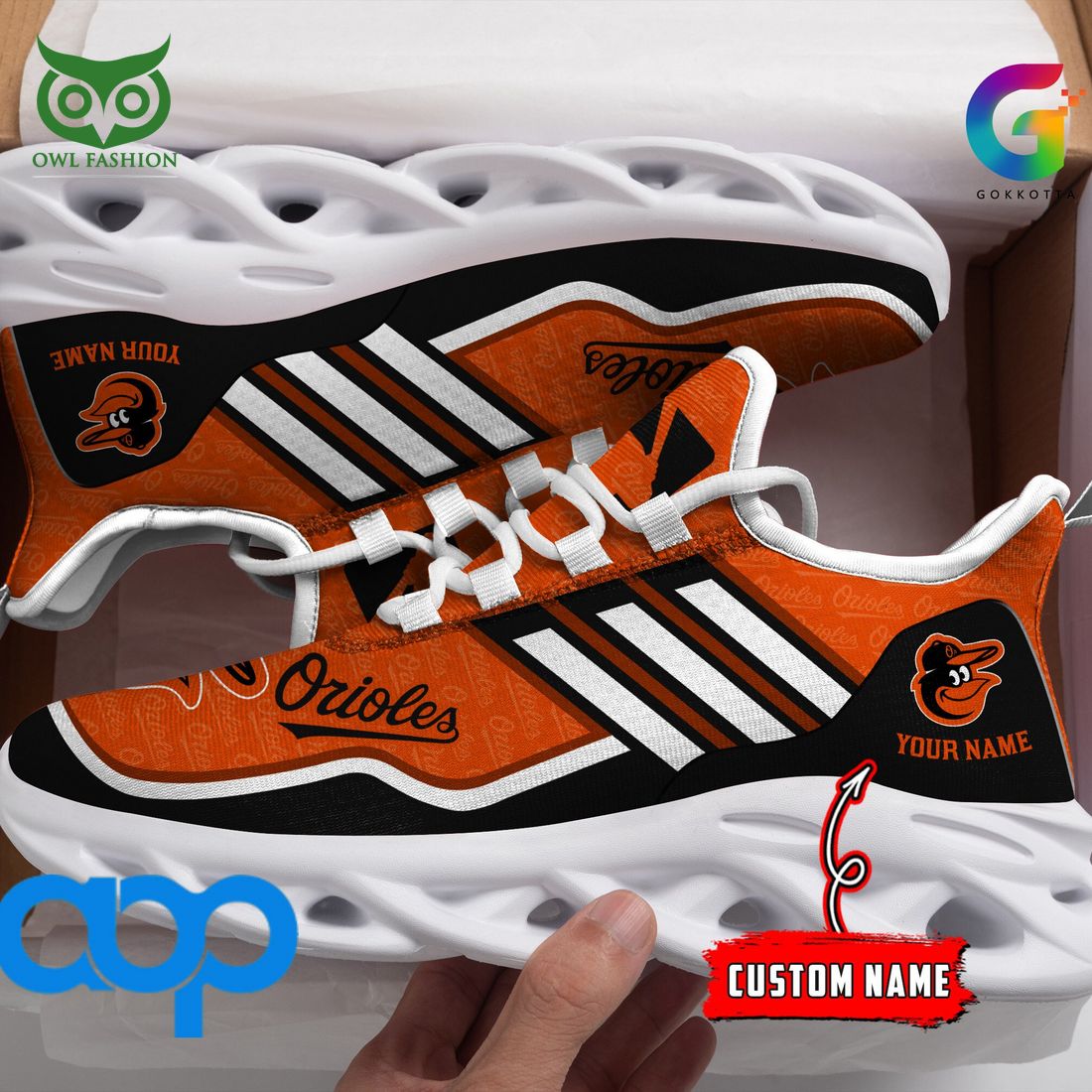 Personalized Baltimore Orioles Max Soul Shoes Sneakers for Men And Women – MLB Baseball Fan Shoes, Team Sneakers - Image 3