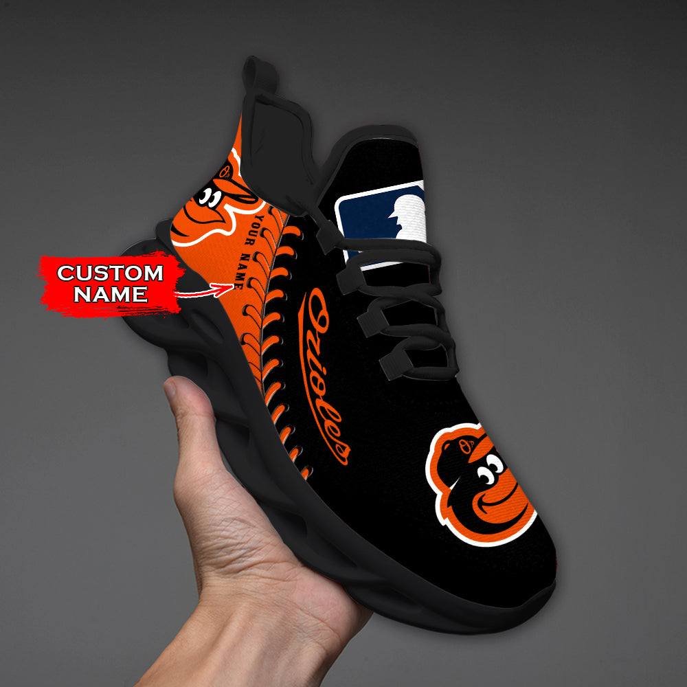 Personalized Baltimore Orioles MLB Max Soul Shoes Sneakers for Men And Women – MLB Baseball Fan Shoes, Team Sneakers - Image 3
