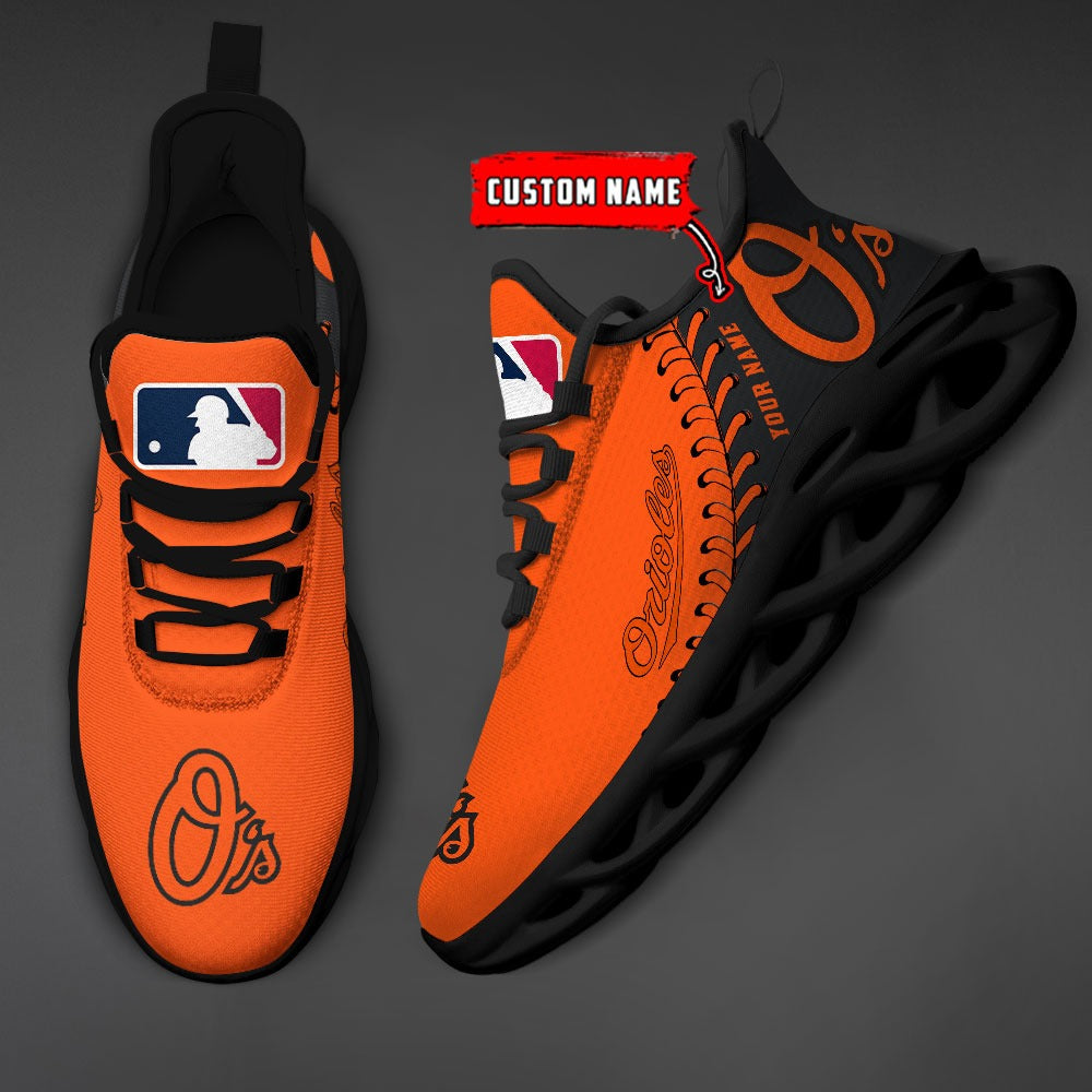Personalized Baltimore Orioles MLB Max Soul Shoes Sneakers for Men And Women – MLB Baseball Fan Shoes, Team Sneakers - Image 3