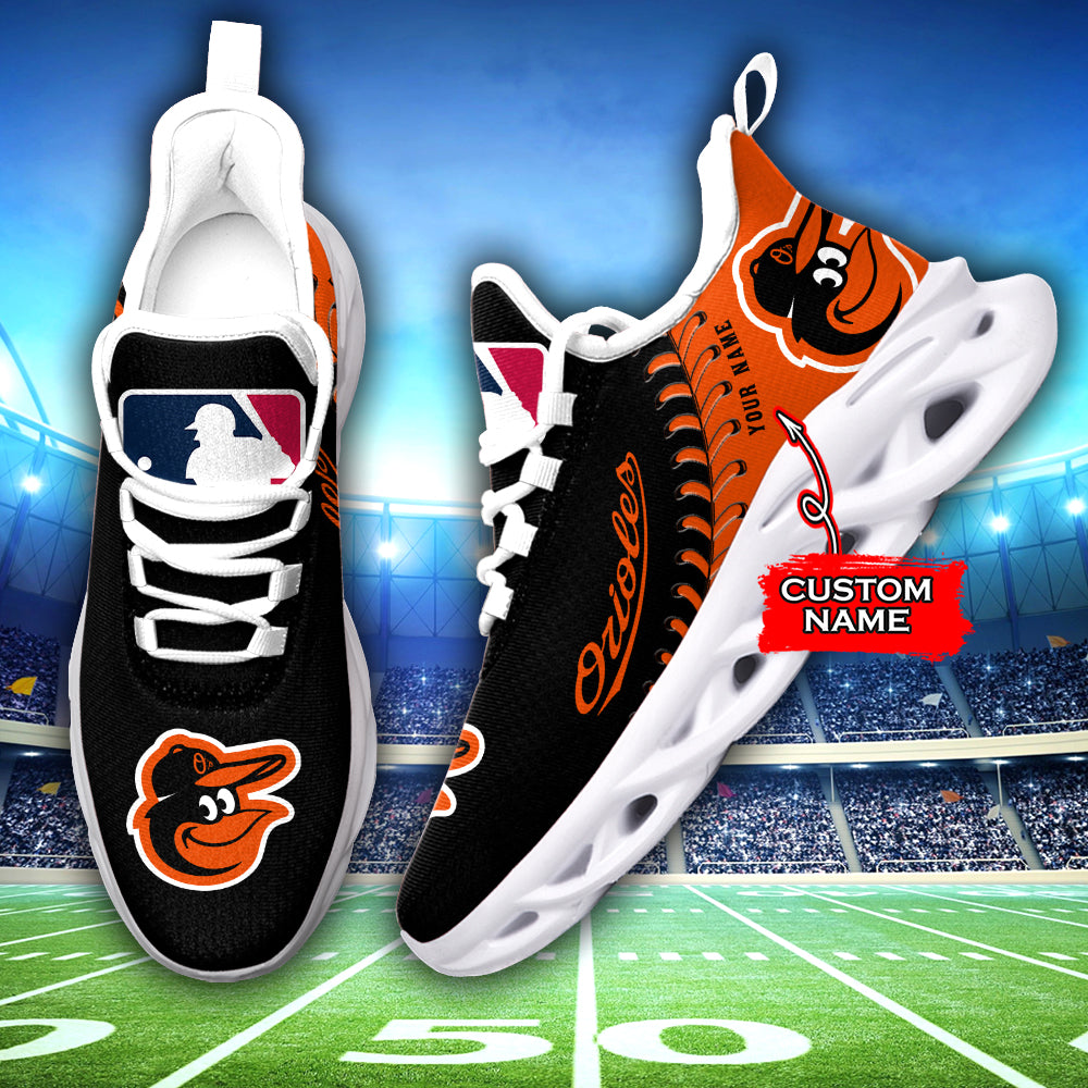 Personalized Baltimore Orioles MLB Max Soul Shoes Sneakers for Men And Women – MLB Baseball Fan Shoes, Team Sneakers