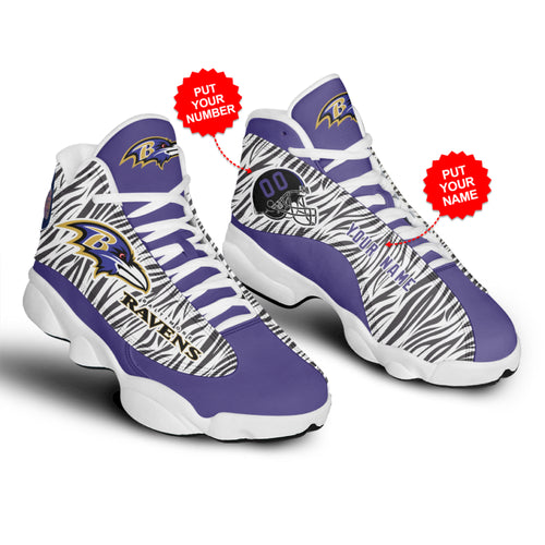 Personalized Baltimore Ravens JD13 Sneakers Shoes for Men & Women | Custom Fan Gift