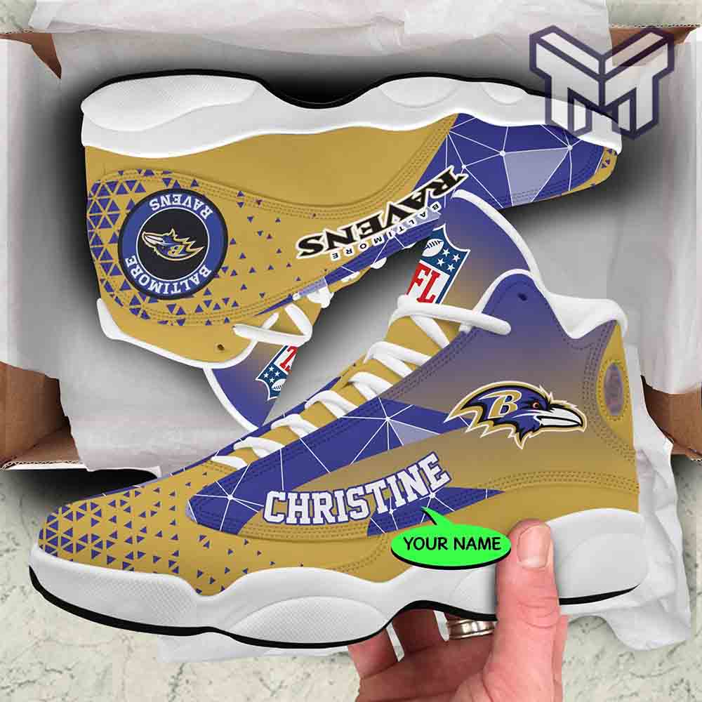 Personalized Baltimore Ravens JD13 Sneakers Shoes for Men & Women | Custom Fan Gift