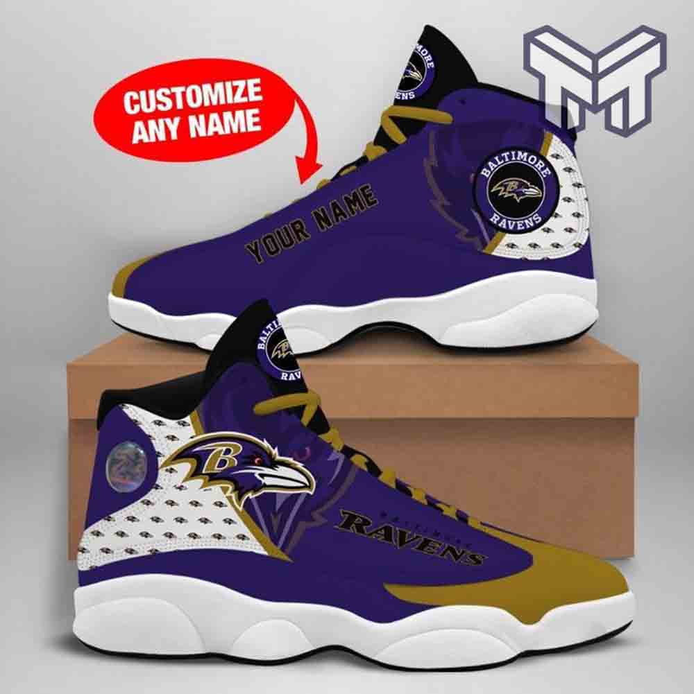 Personalized Baltimore Ravens JD13 Sneakers Shoes for Men & Women | Custom Fan Gift