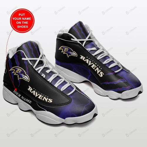 Personalized Baltimore Ravens JD13 Sneakers Shoes for Men & Women | Custom Fan Gift