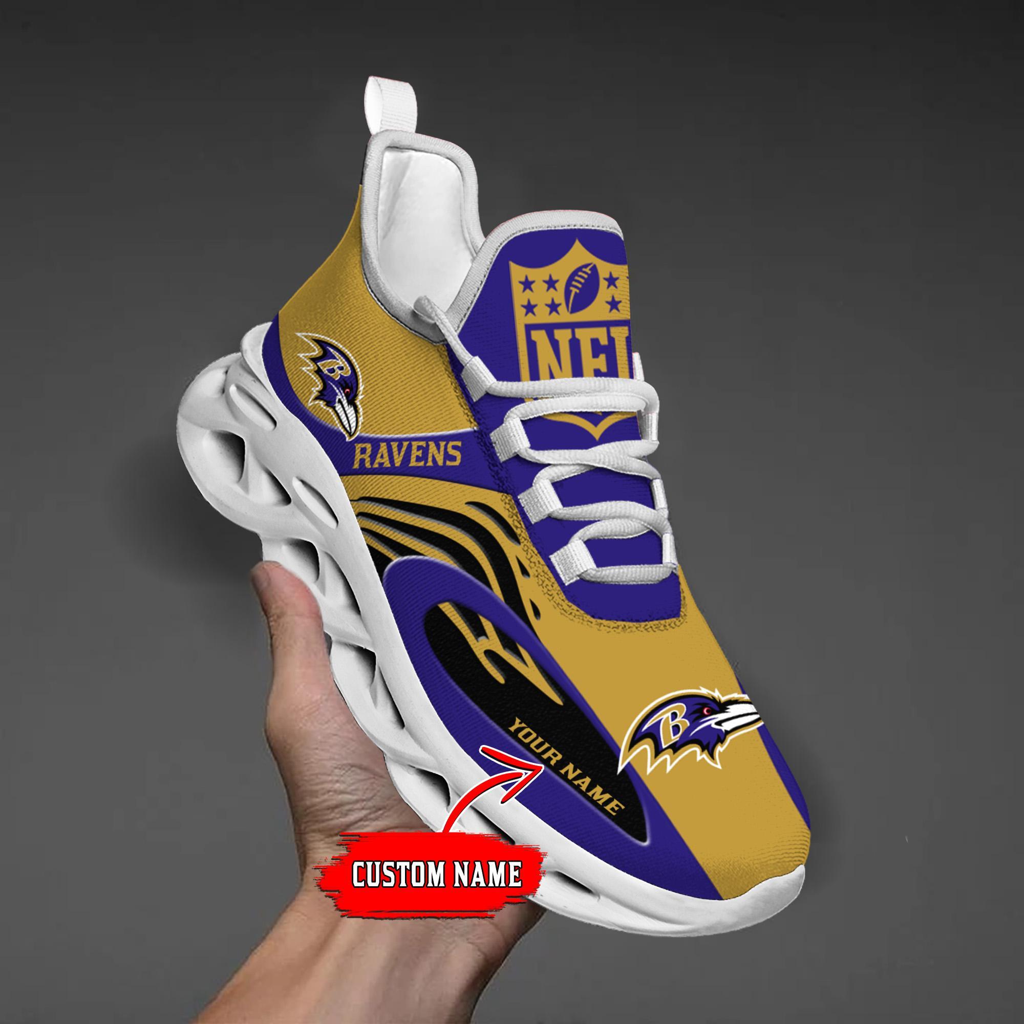 Personalized Baltimore Ravens Max Soul Shoes Sneakers for Men And Women – NFL Football Fan Shoes, Team Sneakers - Image 3