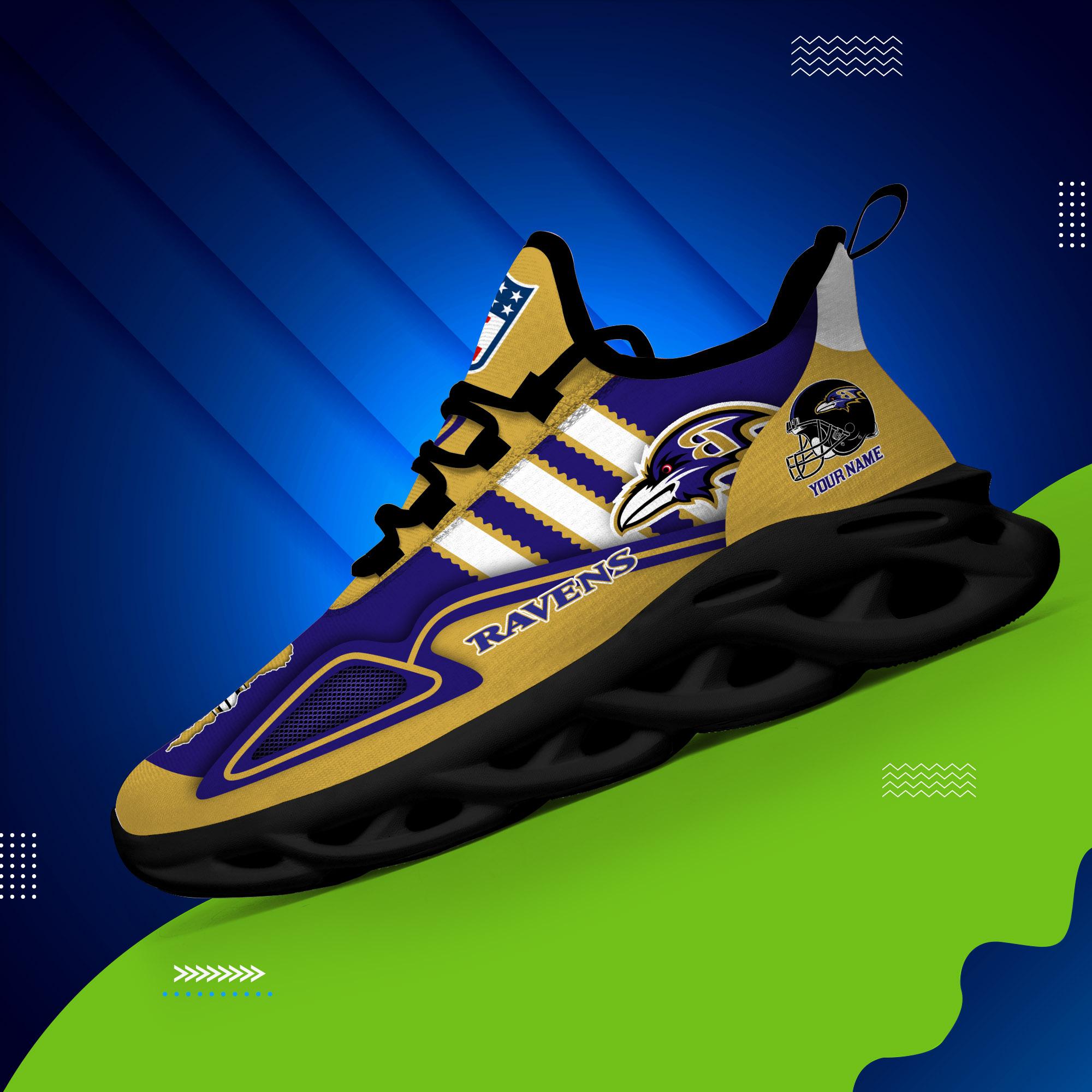Personalized Baltimore Ravens Max Soul Shoes Sneakers for Men And Women – NFL Football Fan Shoes, Team Sneakers - Image 4