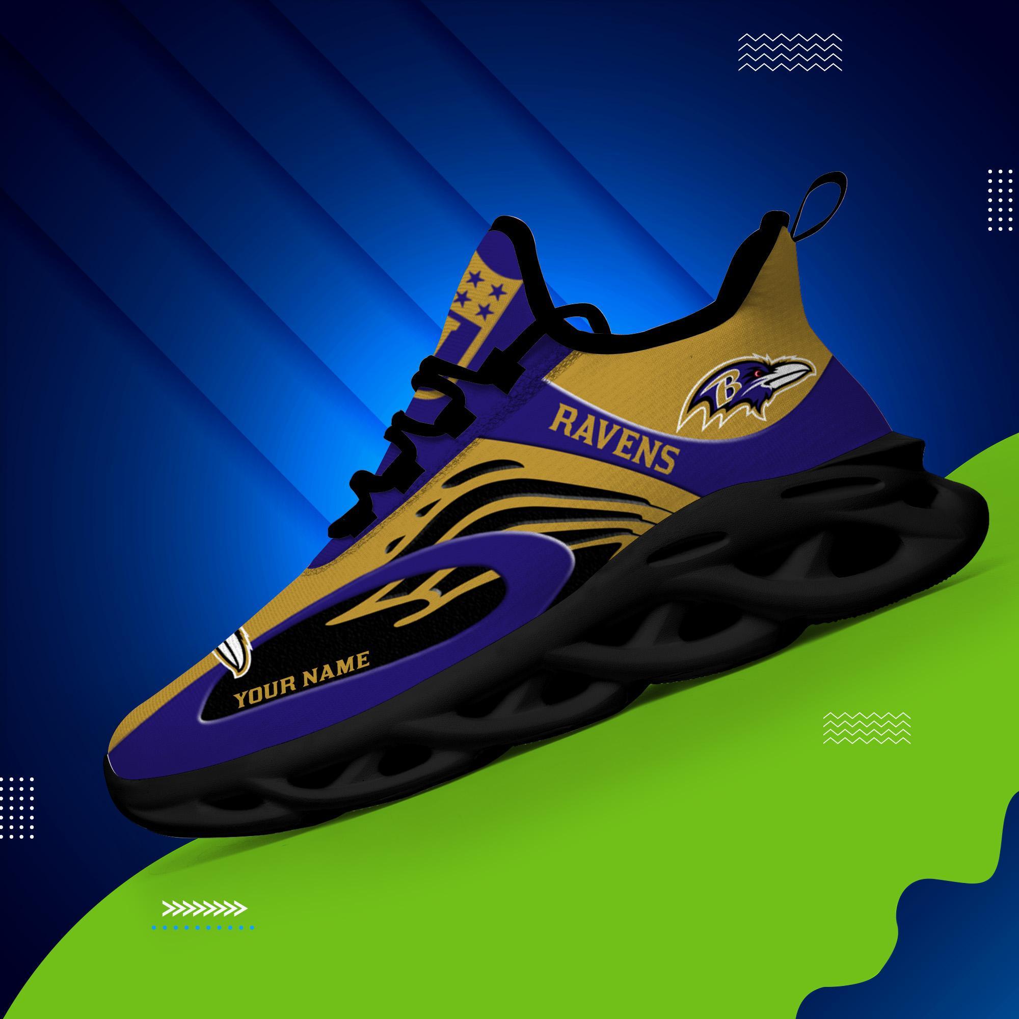 Personalized Baltimore Ravens Max Soul Shoes Sneakers for Men And Women – NFL Football Fan Shoes, Team Sneakers - Image 6