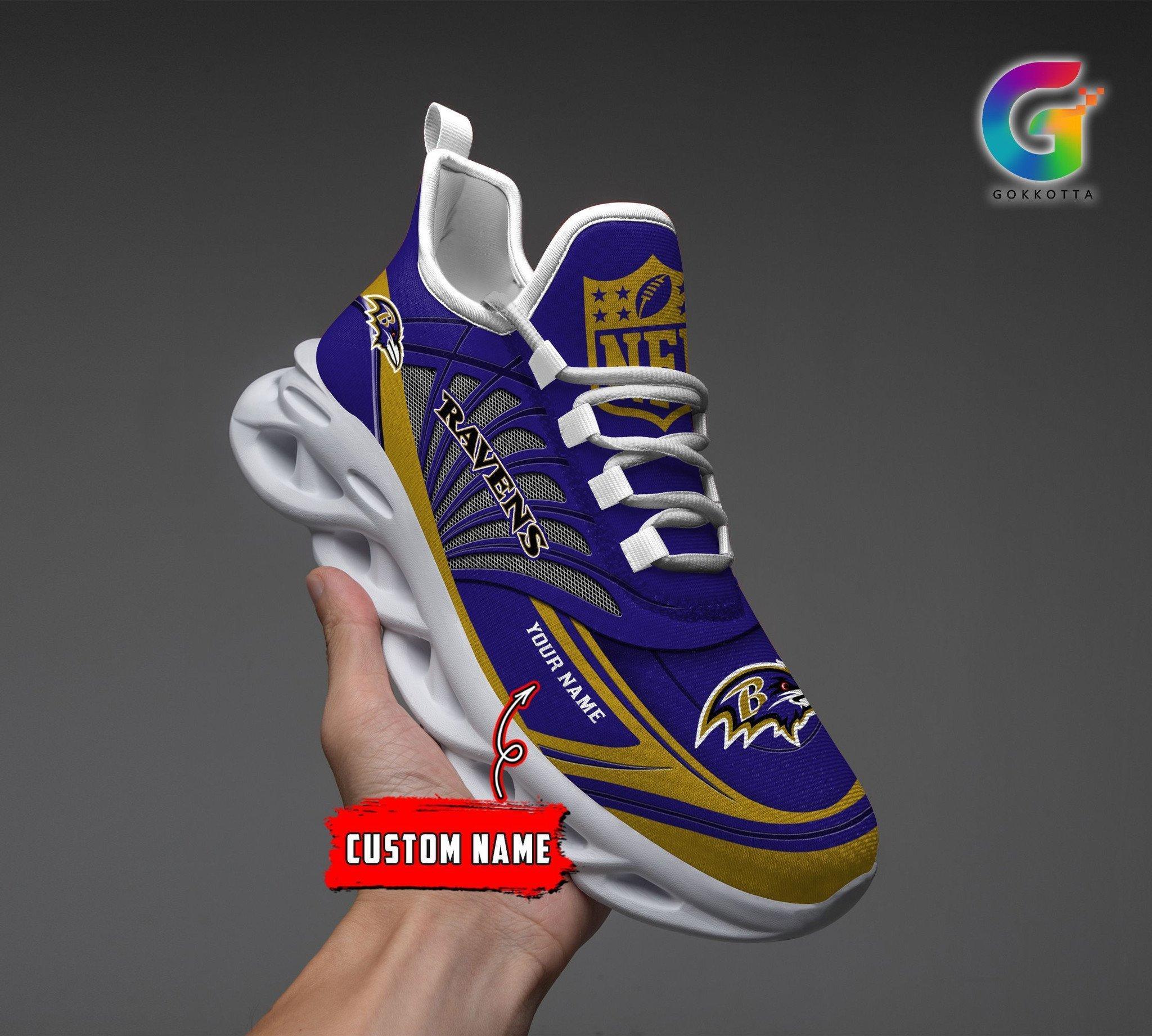 Personalized Baltimore Ravens Max Soul Shoes Sneakers for Men And Women – NFL Football Fan Shoes, Team Sneakers - Image 6