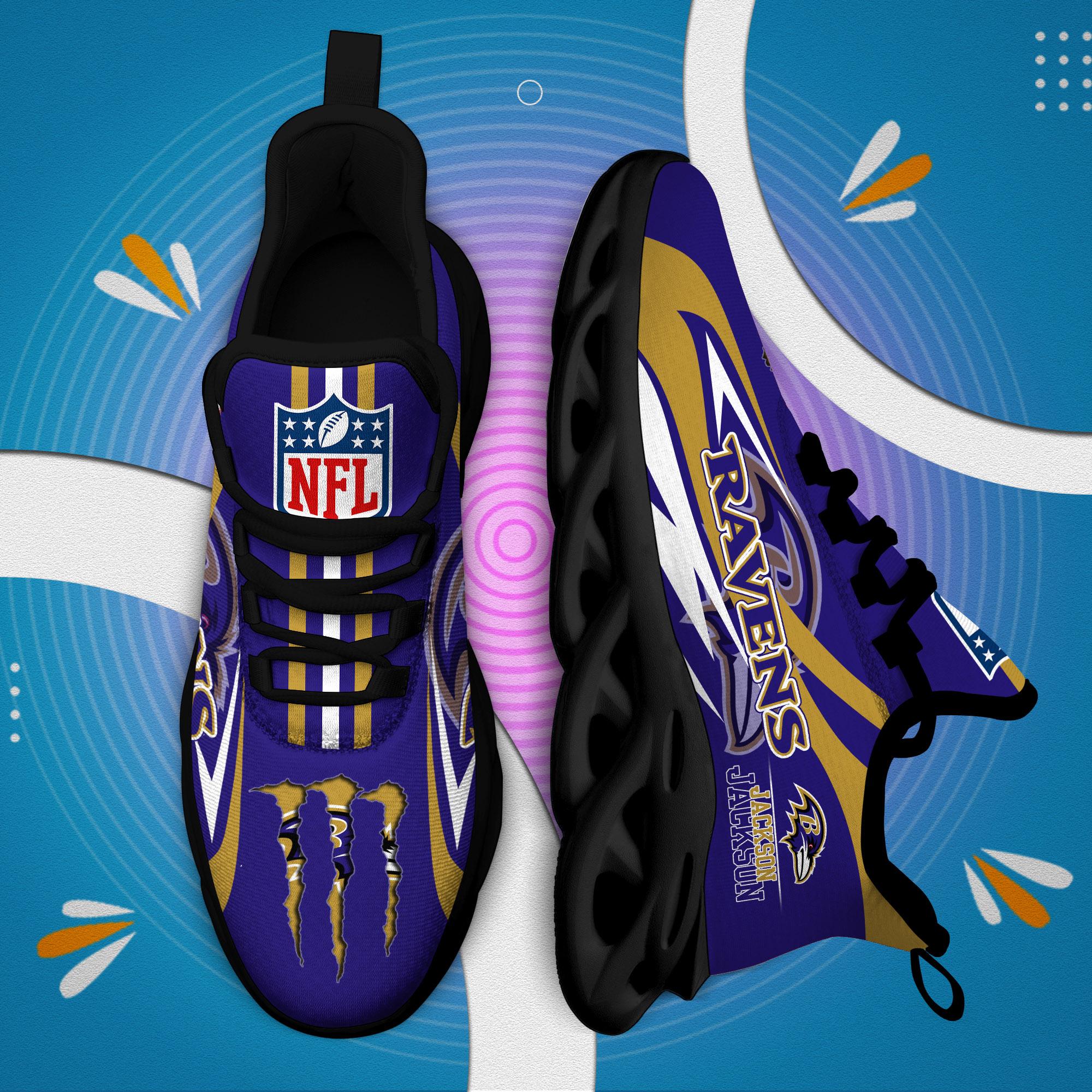 Personalized Baltimore Ravens Max Soul Shoes Sneakers for Men And Women – NFL Football Fan Shoes, Team Sneakers - Image 5