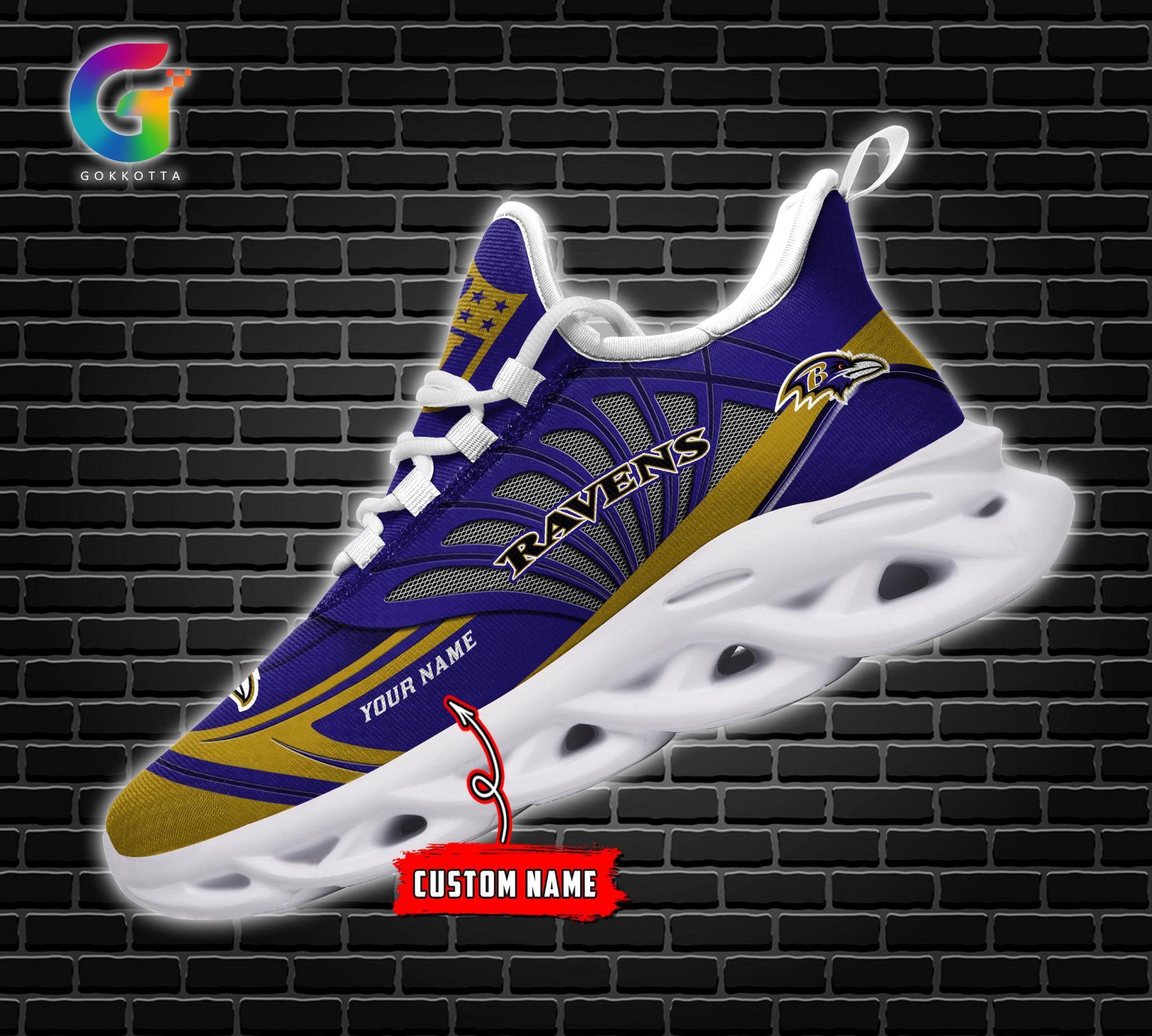 Personalized Baltimore Ravens Max Soul Shoes Sneakers for Men And Women – NFL Football Fan Shoes, Team Sneakers - Image 5
