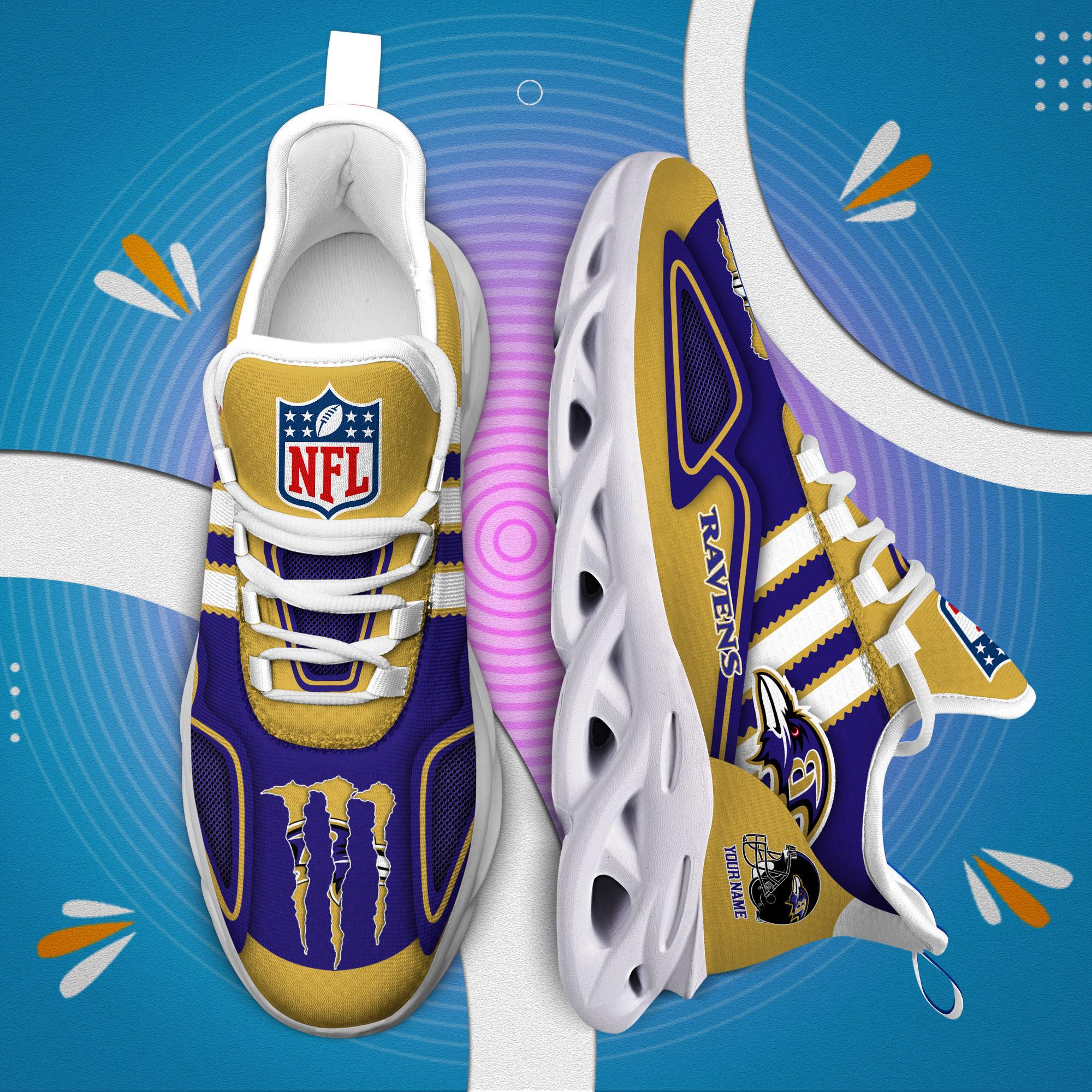 Personalized Baltimore Ravens Max Soul Shoes Sneakers for Men And Women – NFL Football Fan Shoes, Team Sneakers - Image 7