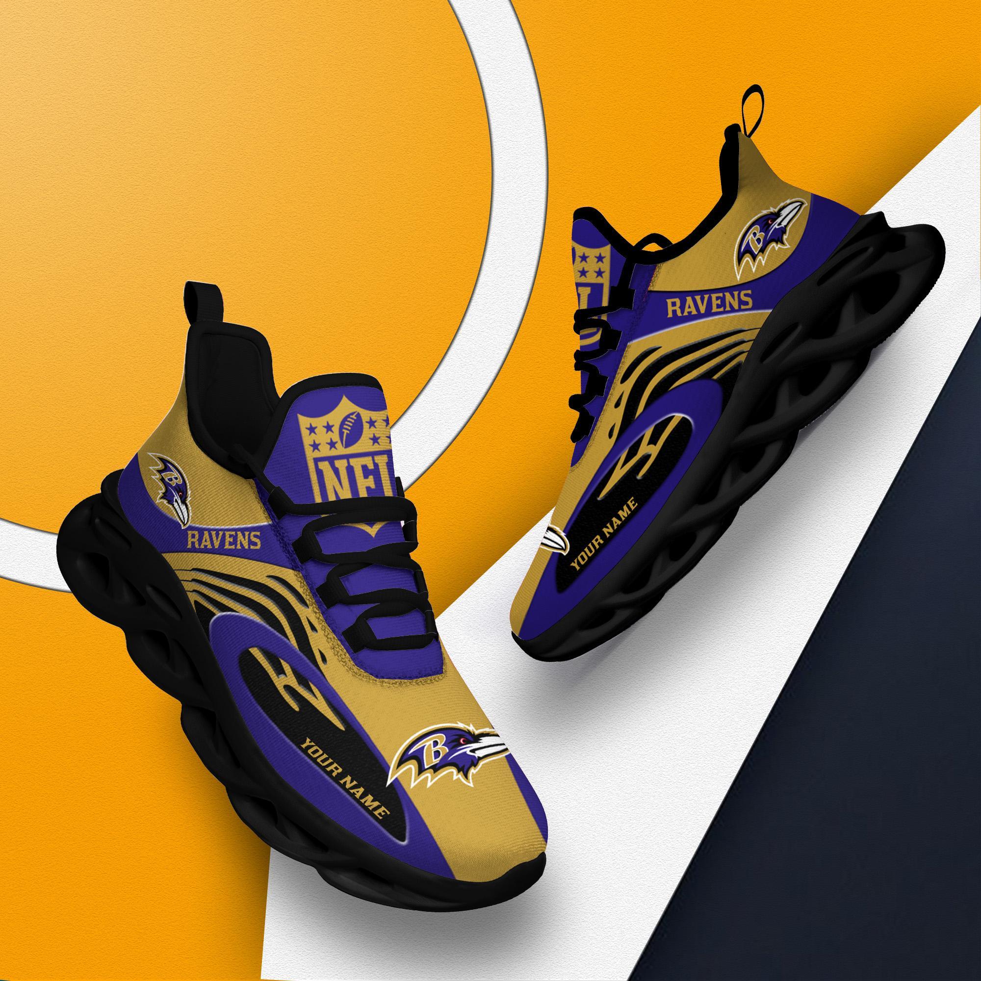 Personalized Baltimore Ravens Max Soul Shoes Sneakers for Men And Women – NFL Football Fan Shoes, Team Sneakers - Image 4