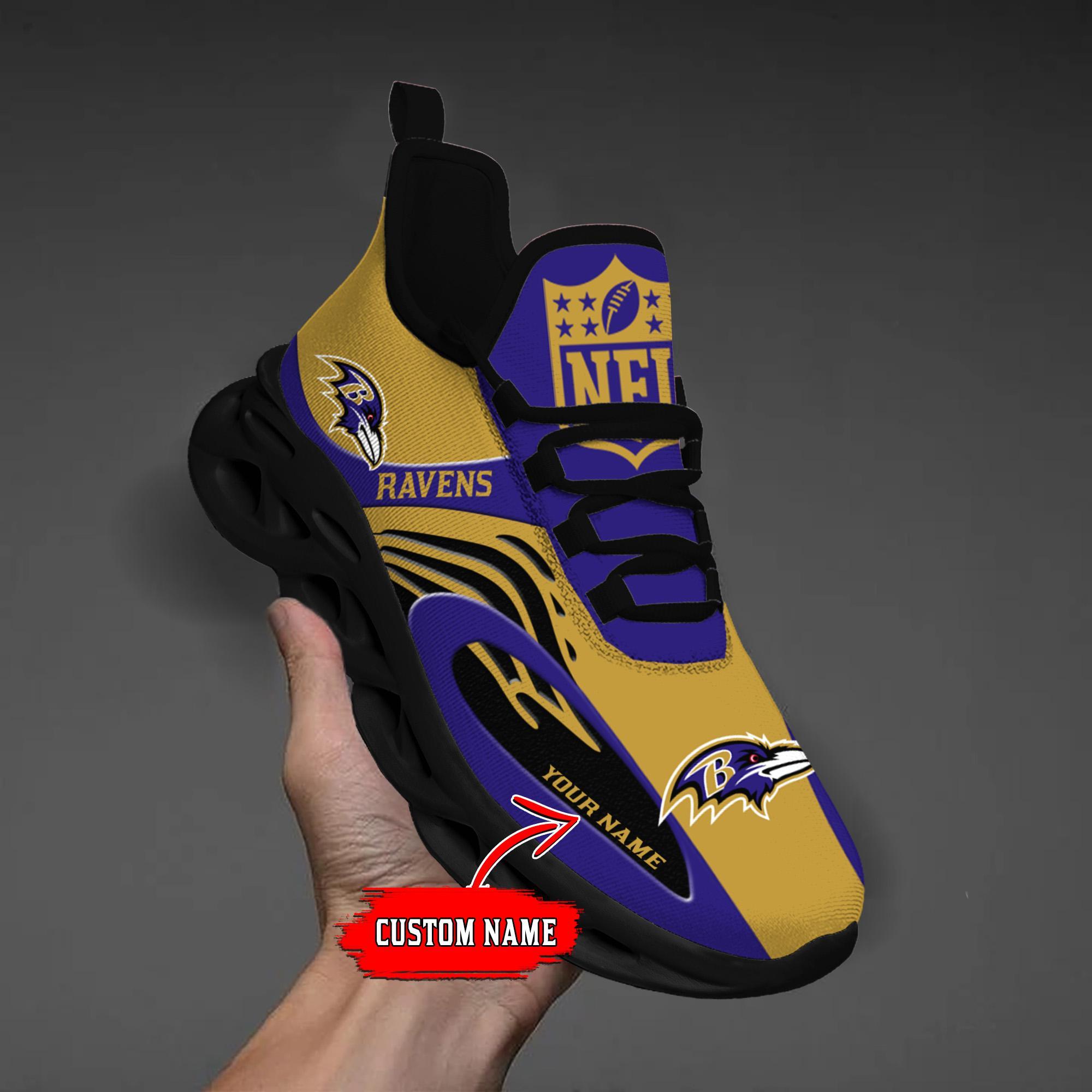 Personalized Baltimore Ravens Max Soul Shoes Sneakers for Men And Women – NFL Football Fan Shoes, Team Sneakers - Image 9