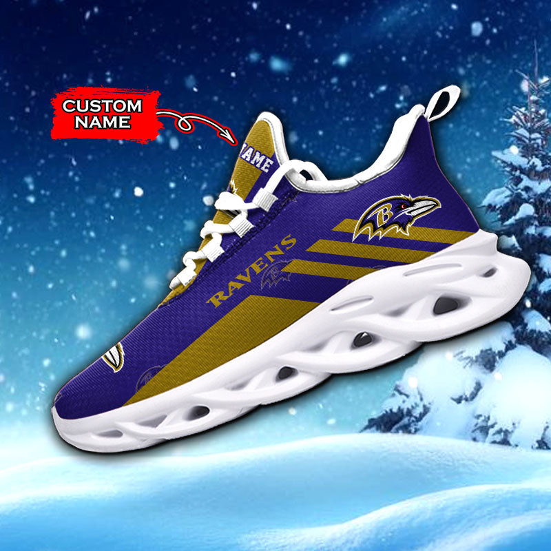 Personalized Baltimore Ravens NFL Max Soul Shoes Sneakers for Men And Women – NFL Football Fan Shoes, Team Sneakers - Image 3