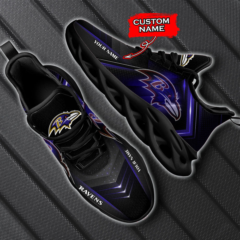 Personalized Baltimore Ravens NFL Max Soul Shoes Sneakers for Men And Women – NFL Football Fan Shoes, Team Sneakers - Image 6