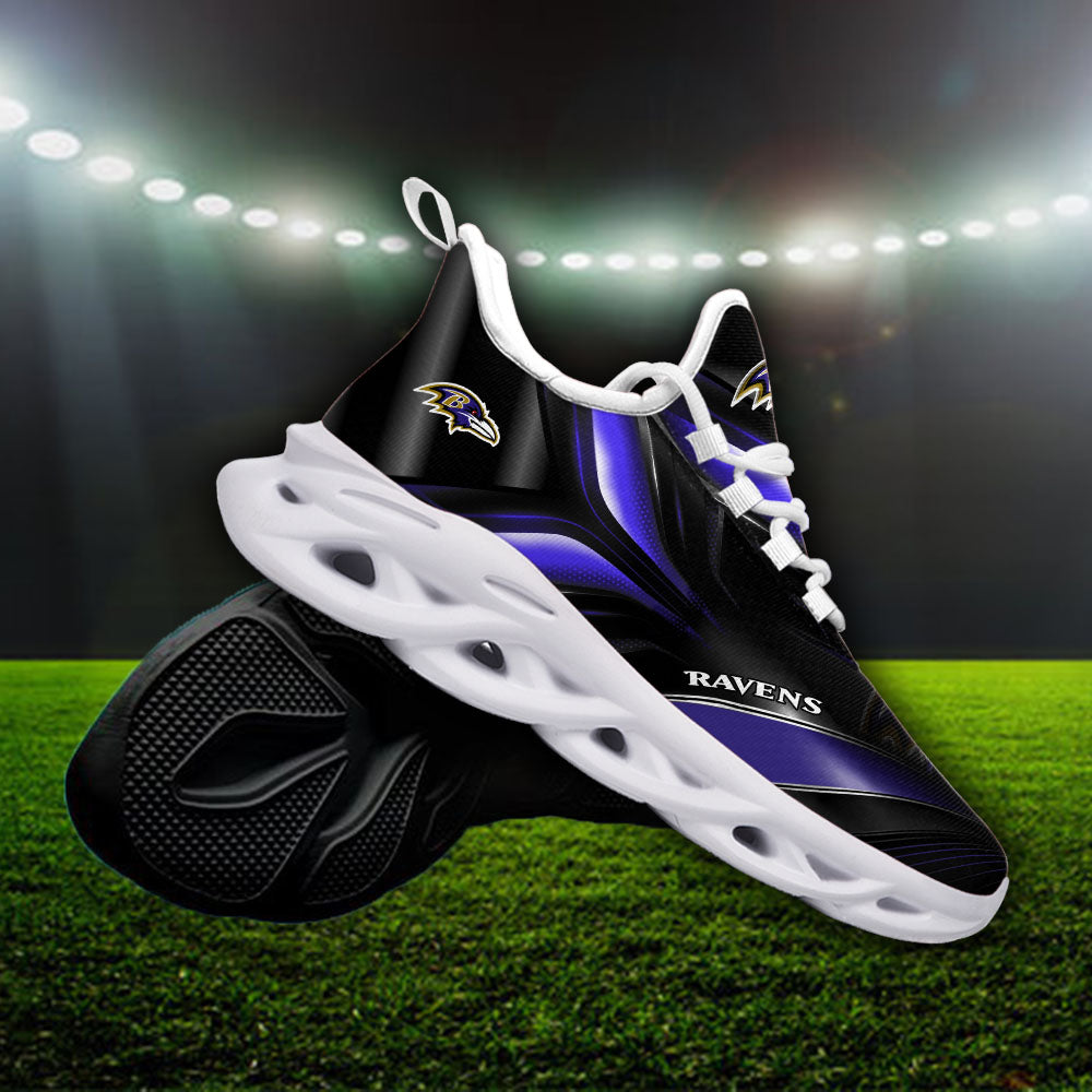 Personalized Baltimore Ravens NFL Max Soul Shoes Sneakers for Men And Women – NFL Football Fan Shoes, Team Sneakers - Image 3