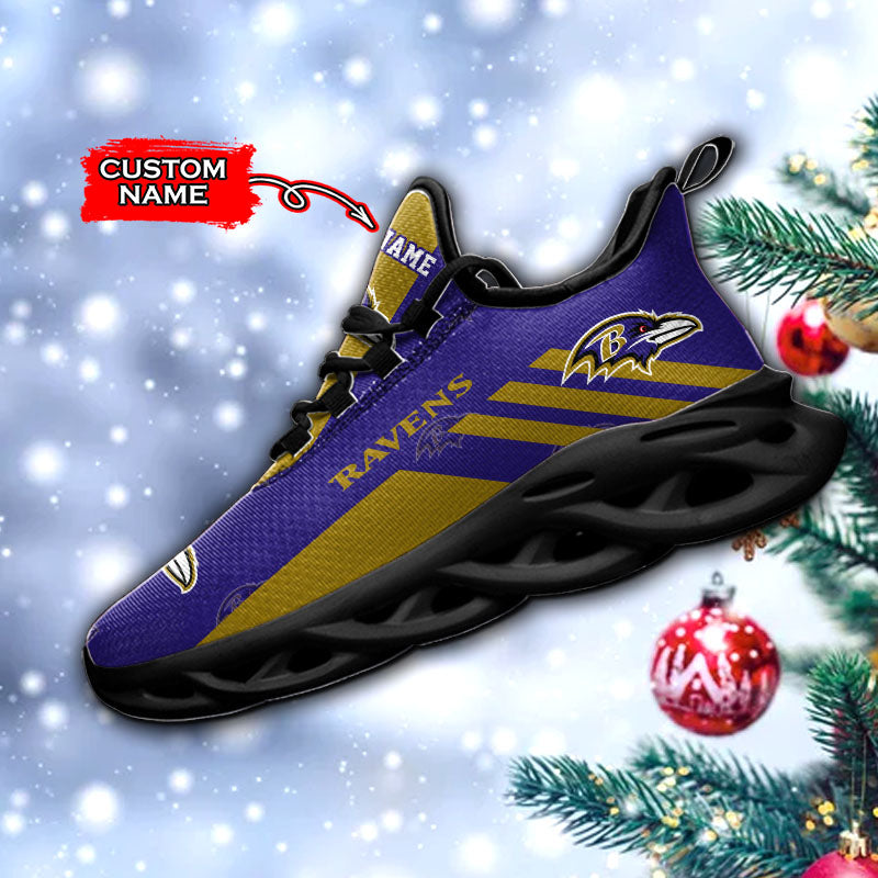 Personalized Baltimore Ravens NFL Max Soul Shoes Sneakers for Men And Women – NFL Football Fan Shoes, Team Sneakers - Image 4