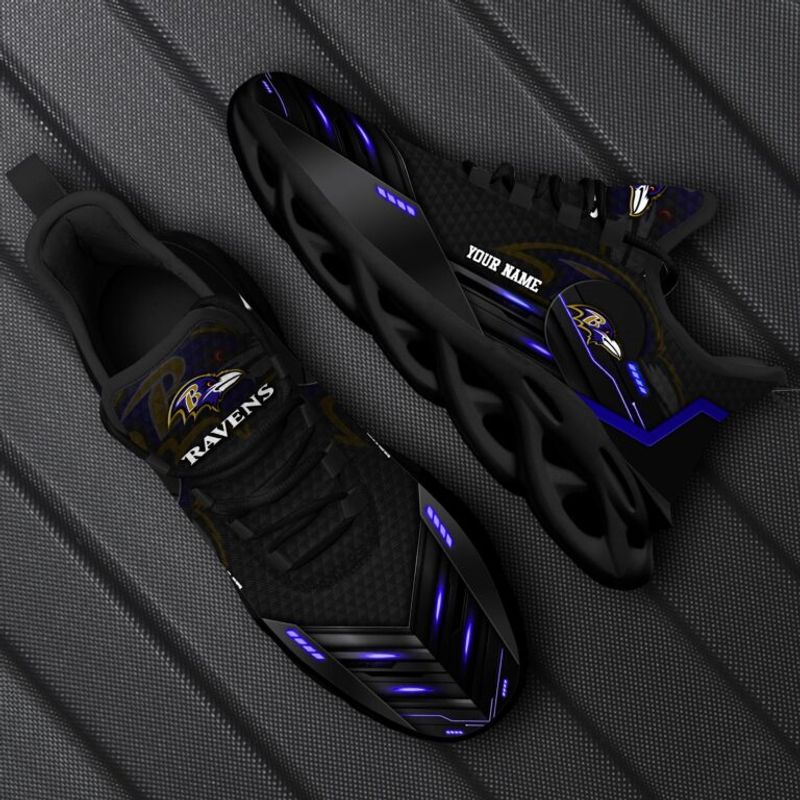 Personalized Baltimore Ravens NFL Max Soul Shoes Sneakers for Men And Women – NFL Football Fan Shoes, Team Sneakers