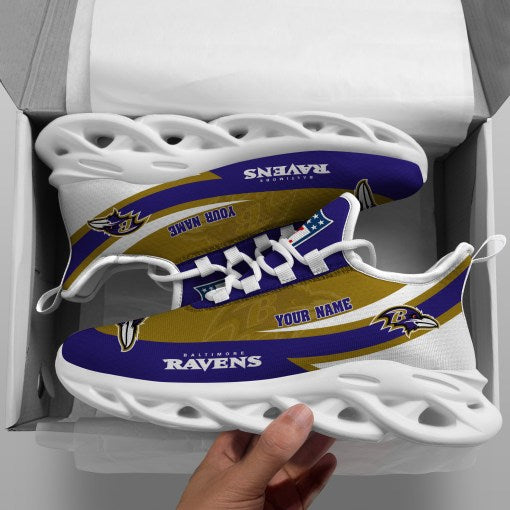 Personalized Baltimore Ravens NFL Max Soul Shoes Sneakers for Men And Women – NFL Football Fan Shoes, Team Sneakers