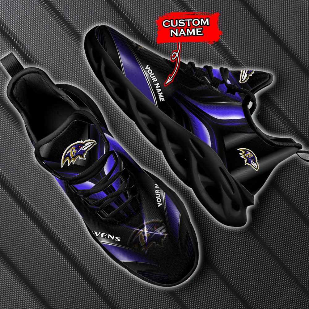 Personalized Baltimore Ravens NFL Max Soul Shoes Sneakers for Men And Women – NFL Football Fan Shoes, Team Sneakers - Image 5