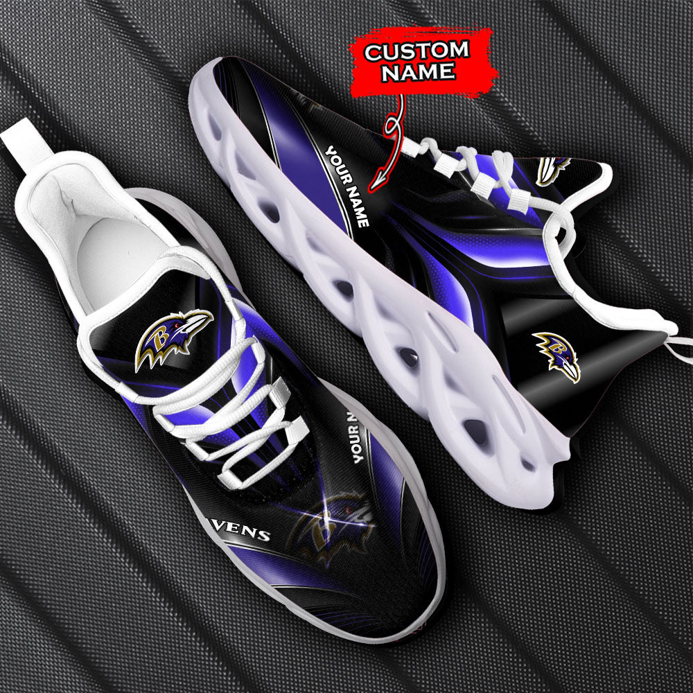 Personalized Baltimore Ravens NFL Max Soul Shoes Sneakers for Men And Women – NFL Football Fan Shoes, Team Sneakers - Image 6