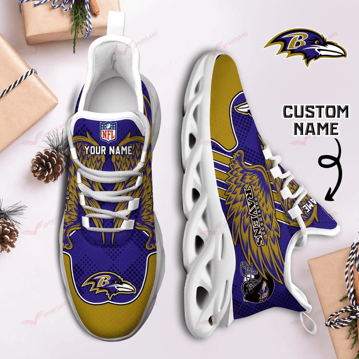 Personalized Baltimore Ravens NFL Max Soul Shoes Sneakers for Men And Women – NFL Football Fan Shoes, Team Sneakers