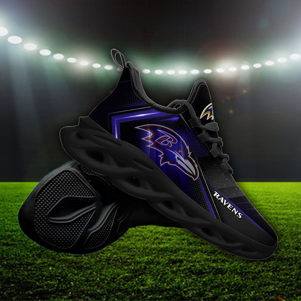 Personalized Baltimore Ravens NFL Max Soul Shoes Sneakers for Men And Women – NFL Football Fan Shoes, Team Sneakers - Image 4