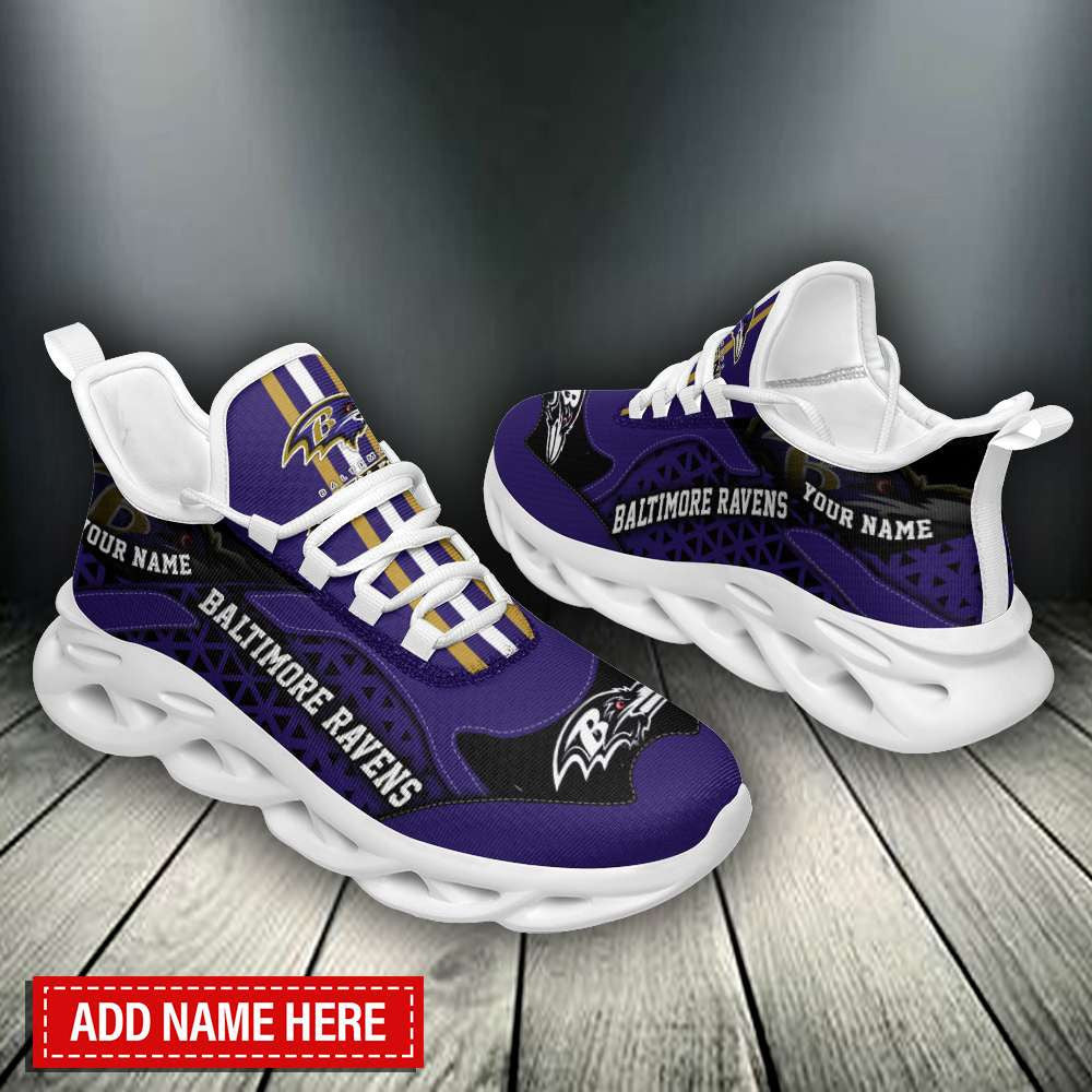 Personalized Baltimore Ravens NFL Max Soul Shoes Sneakers for Men And Women – NFL Football Fan Shoes, Team Sneakers - Image 4