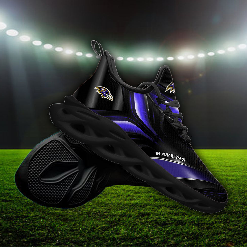 Personalized Baltimore Ravens NFL Max Soul Shoes Sneakers for Men And Women – NFL Football Fan Shoes, Team Sneakers - Image 4