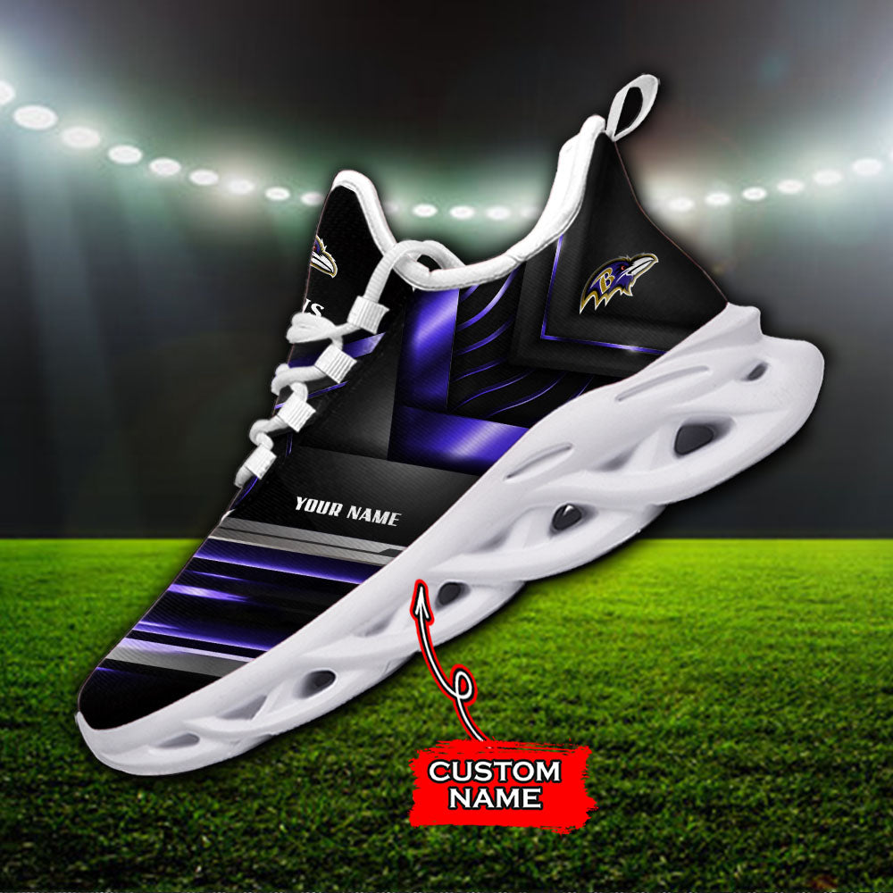 Personalized Baltimore Ravens NFL Max Soul Shoes Sneakers for Men And Women – NFL Football Fan Shoes, Team Sneakers