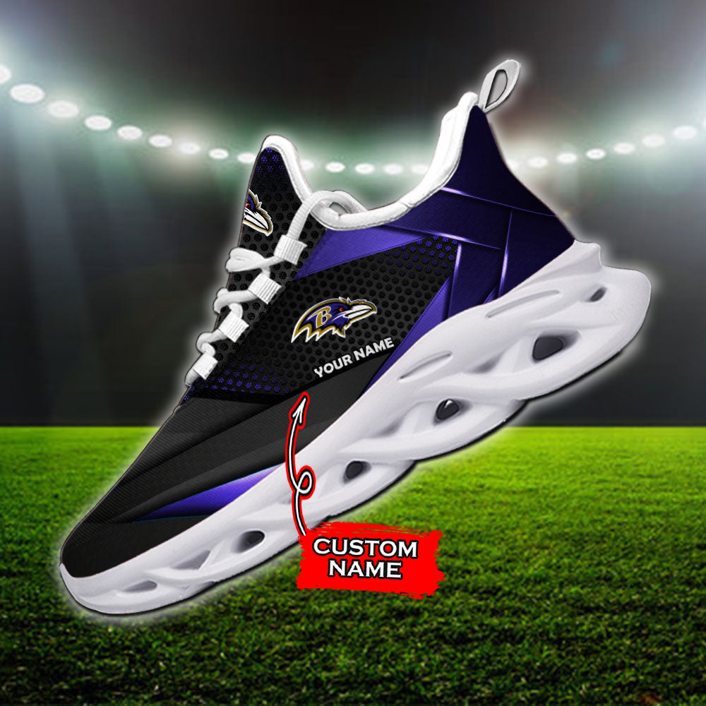 Personalized Baltimore Ravens NFL Max Soul Shoes Sneakers for Men And Women – NFL Football Fan Shoes, Team Sneakers