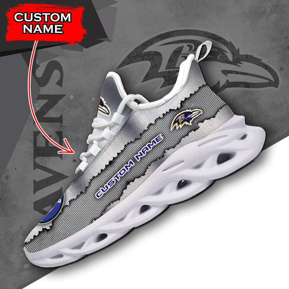 Personalized Baltimore Ravens NFL Max Soul Shoes Sneakers for Men And Women – NFL Football Fan Shoes, Team Sneakers