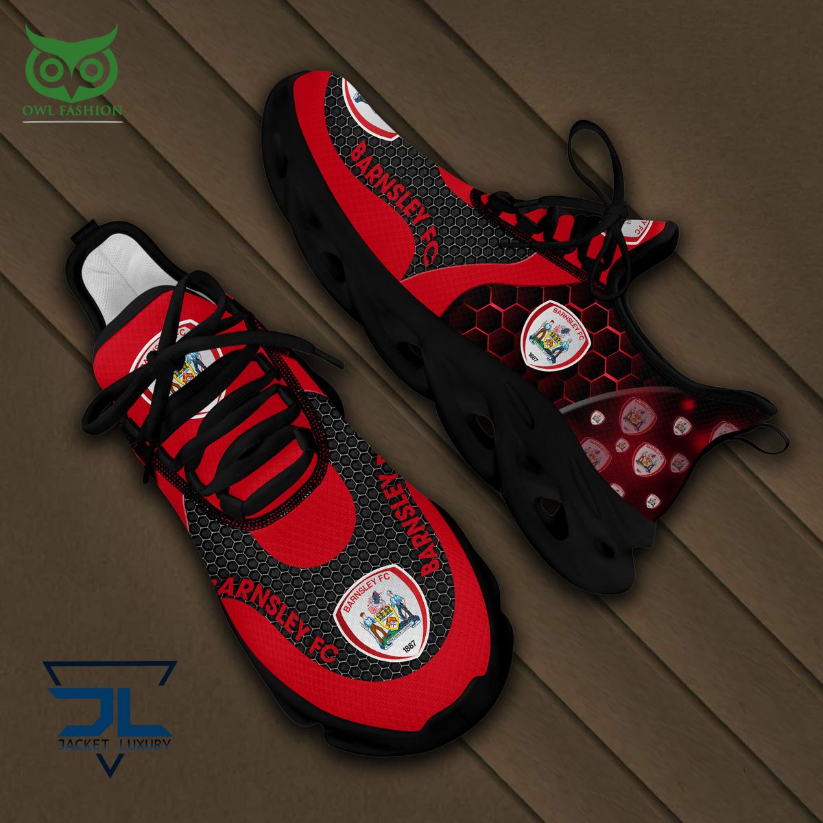 Personalized Barnsley FC Max Soul Shoes Sneakers for Men And Women – Soccer Fan Shoes, Team Sneakers