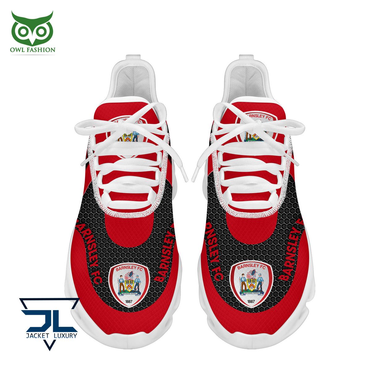 Personalized Barnsley FC Max Soul Shoes Sneakers for Men And Women – Soccer Fan Shoes, Team Sneakers - Image 5