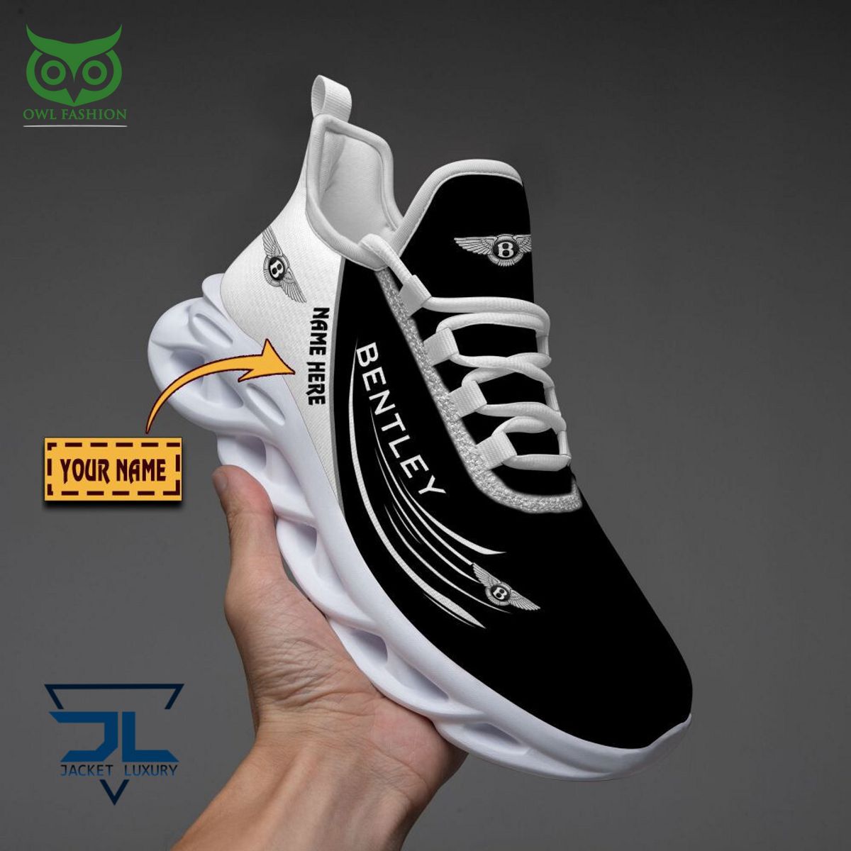Personalized Bentley Car Brand Max Soul Shoes Sneakers for Men And Women – Car Shoes, Racing Sneakers